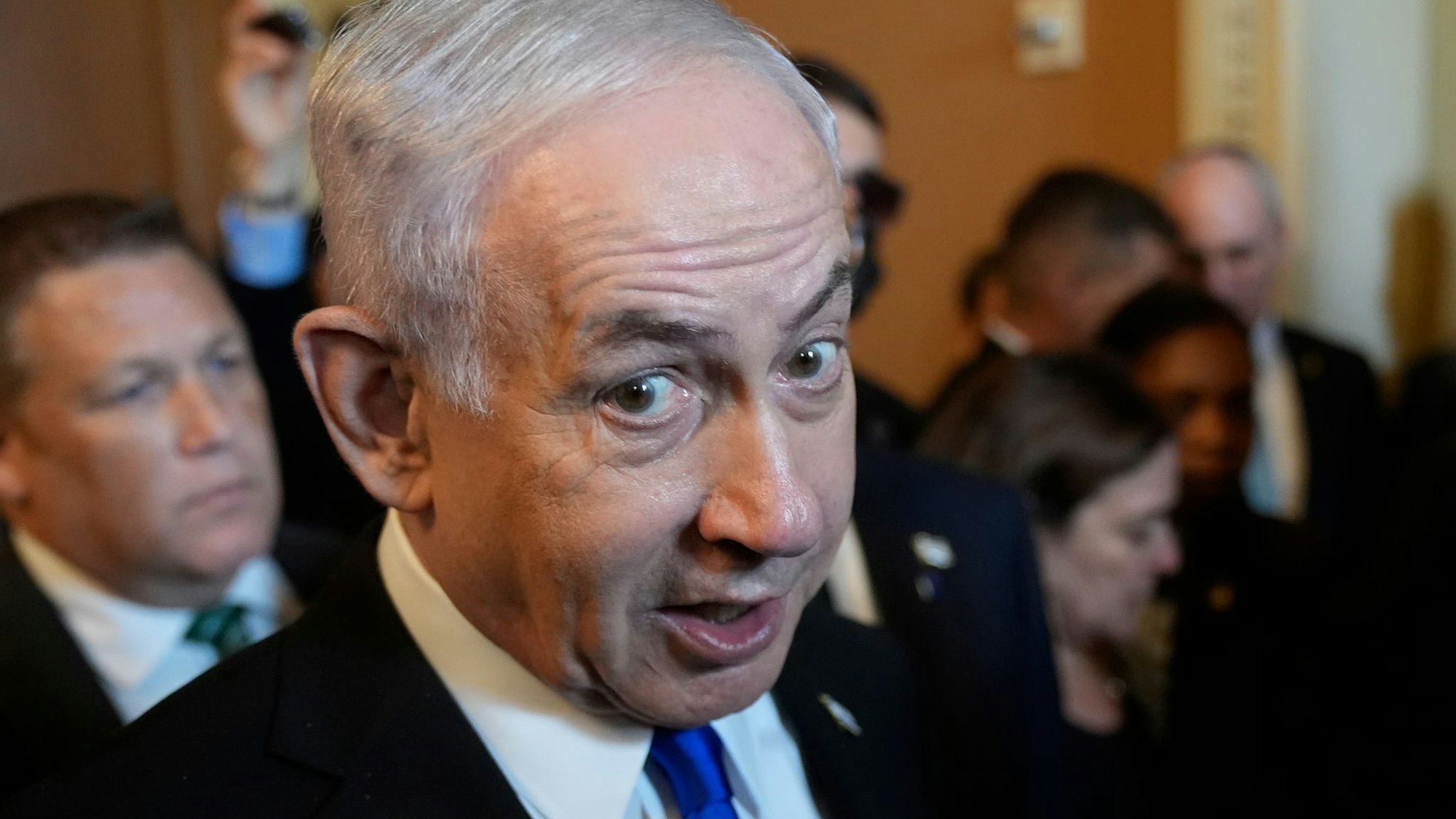 Israels Premier Netanjahu besteht auf einer Zerschlagung der Hamas.