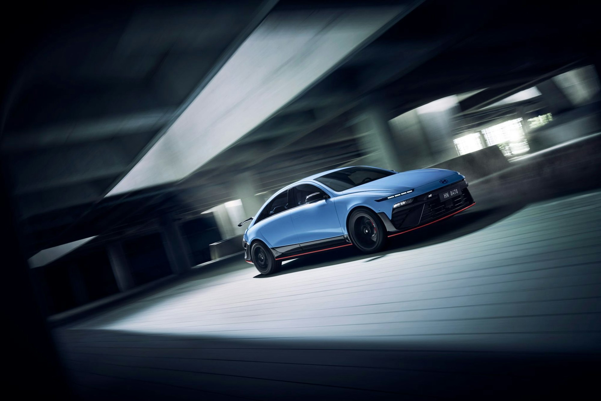 Sportliche Premiere: Der Hyundai Ioniq 6 N feiert sein Debüt mit 650 PS und 770 Nm Drehmoment.