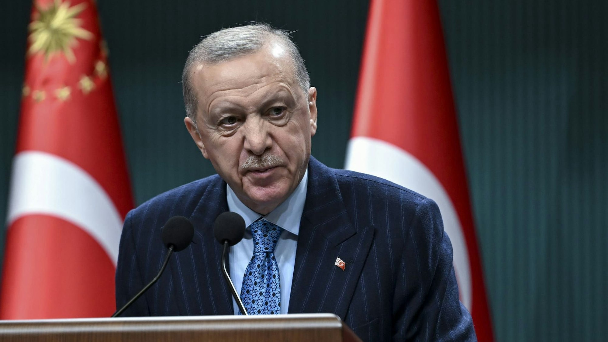 Der türkische Präsident Recep Tayyip Erdogan in Ankara. . /Utku Ucrak