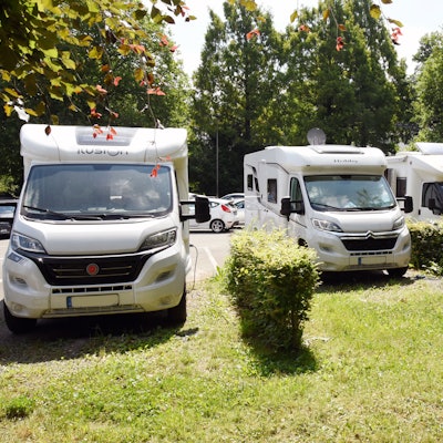 Die Wohnmobilstellplätze an den Ohler Wiesen.