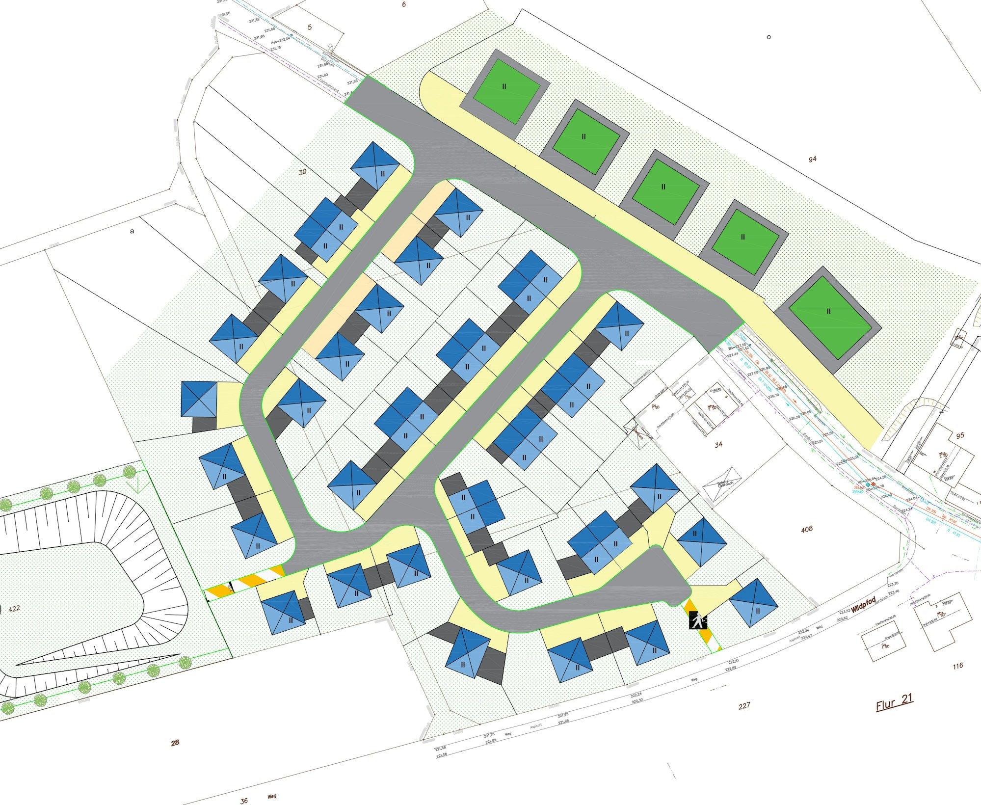 So sind die Wohneinheiten in dem Neubaugebiet bislang geplant.
