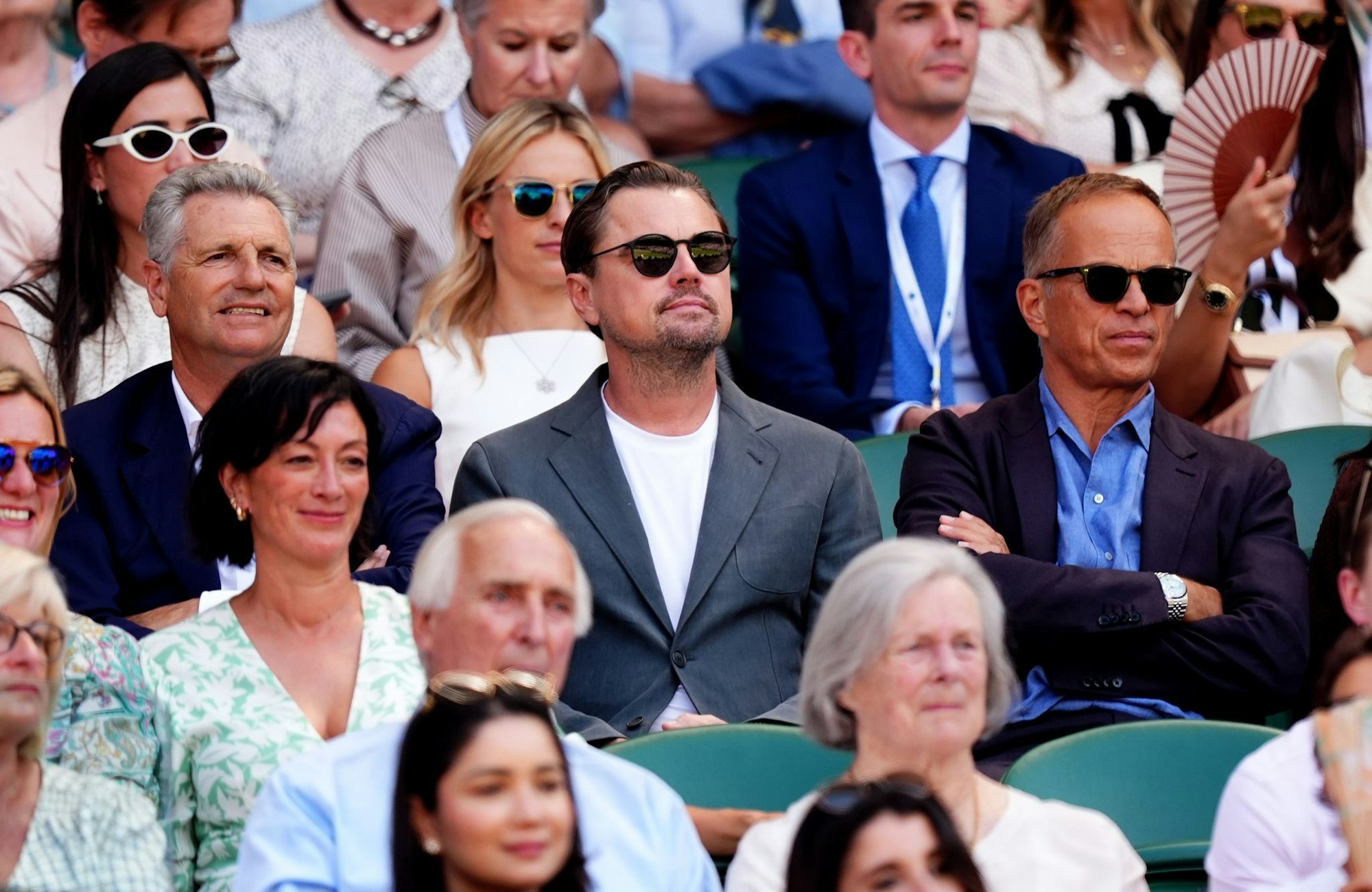 Zahlreiche Prominente wie Leonardo DiCaprio (Mitte) lassen sich das Spiel nicht entgehen.