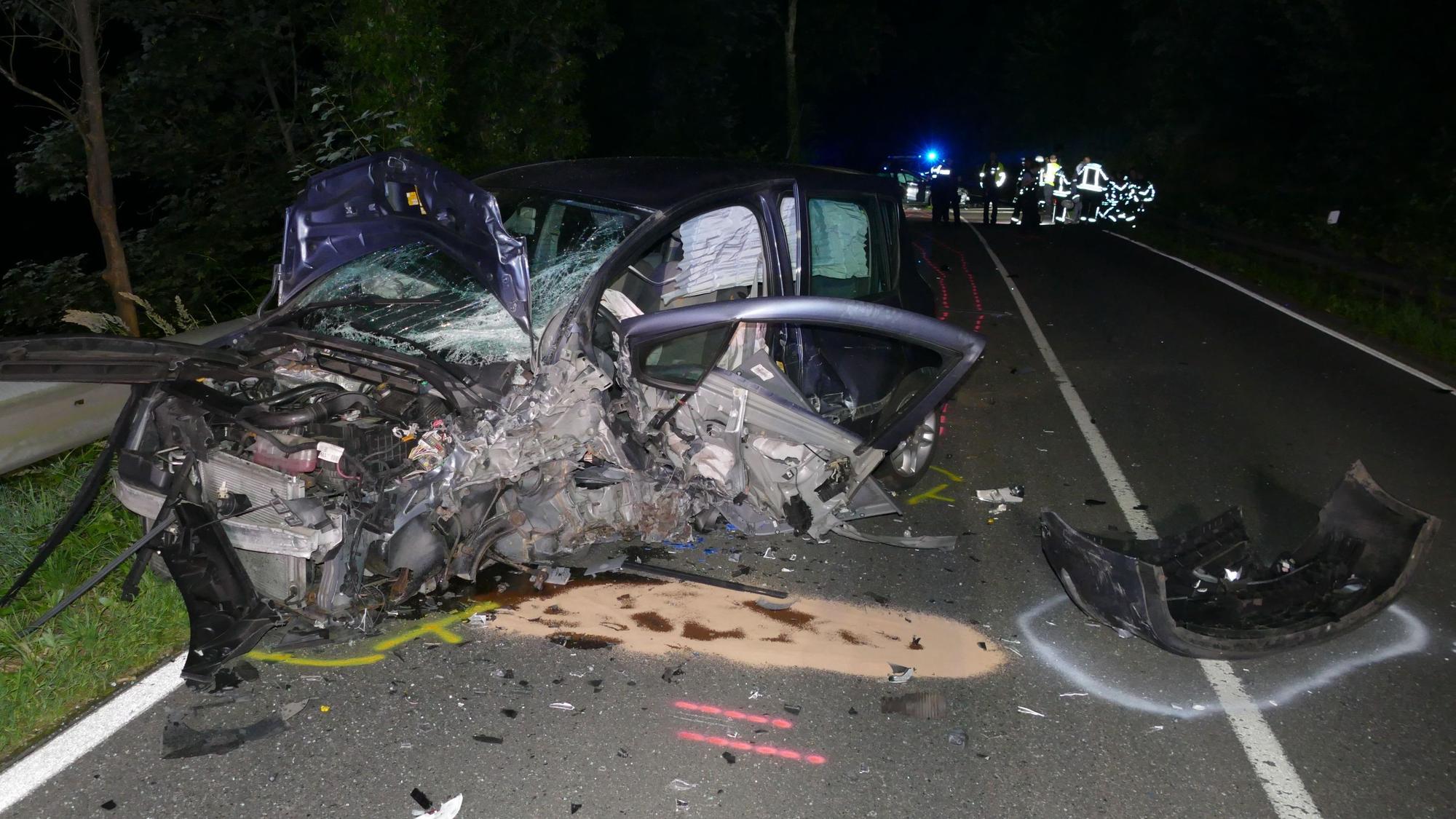 Völlig zerstört wurde der Renault Modus des 19-Jährigen bei dem Zusammenstoß.