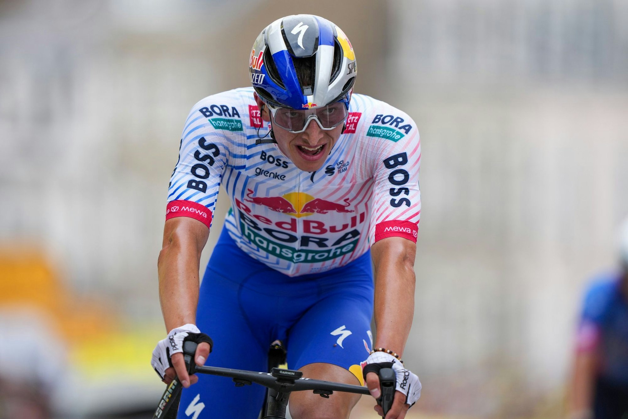 Erstmals bei der Tour dabei und direkt im Rampenlicht: Florian Lipowitz