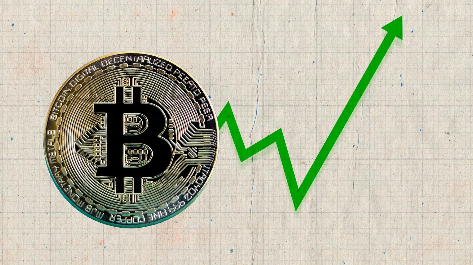 Der Bitcoin-Wert ist zuletzt stark gestiegen. /RND (Montage); Fotos: Freepik, IMAGO/