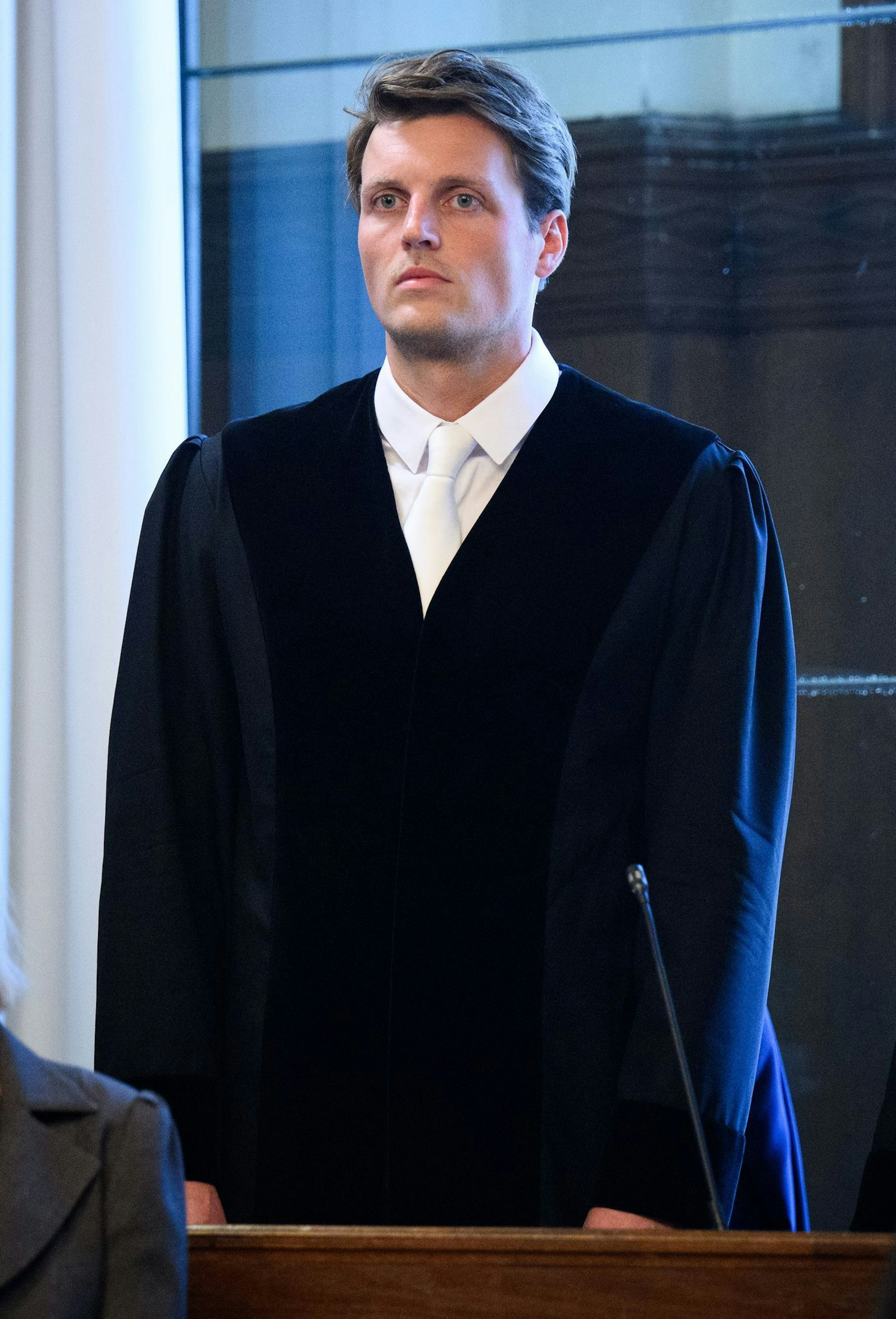 Staatsanwalt Philipp Meyhöfer im Gerichtssaal.