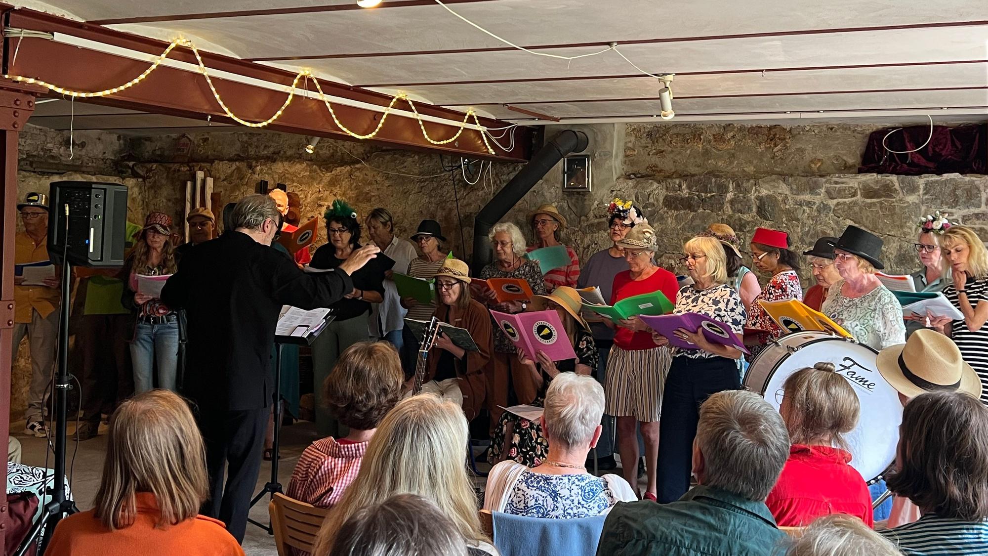Neben eigenen Kompositionen standen auch Interpretationen bekannter Songs auf dem Programm – viele davon mit politischer Botschaft.