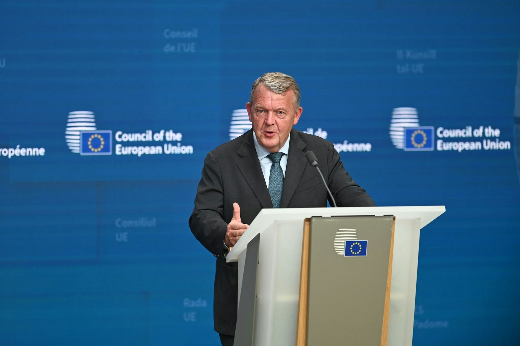 «Inakzeptabel und ungerechtfertigt»: Als Vorsitzender des EU-Handelsministerrats fand der Däne Lars Lokke Rasmussen deutliche Worte für Trumps Brief.