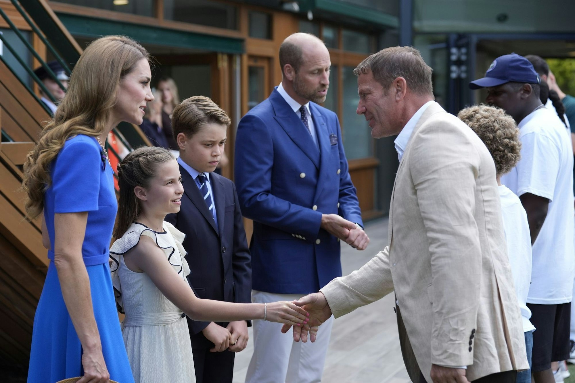Kate und William werden beim Wimbledon-Finale von ihren Kindern George und Charlotte begleitet.