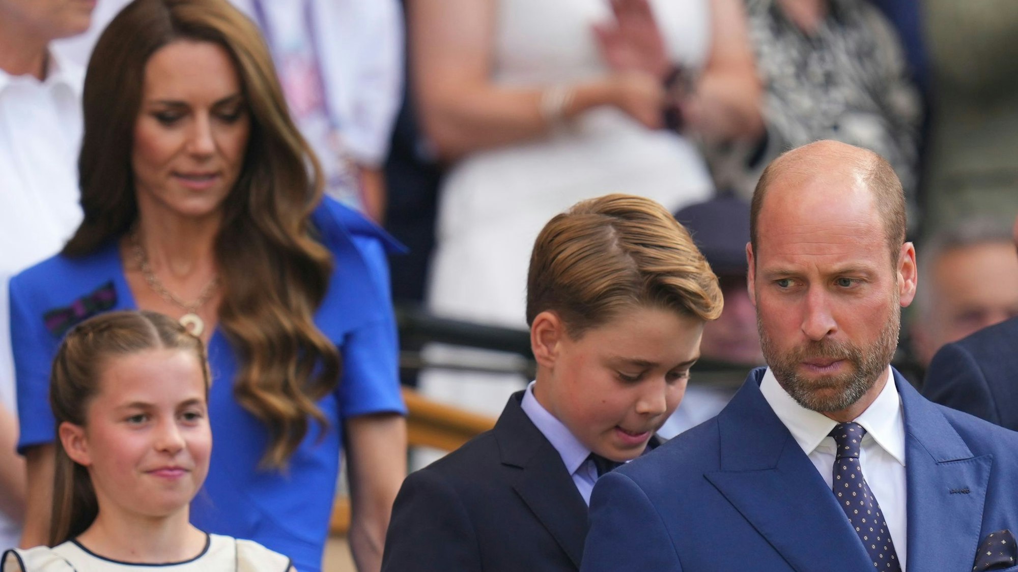 Prinz William und Prinzessin Kate verfolgen das Finale mit ihren Kindern George und Charlotte aus der Royal Box.