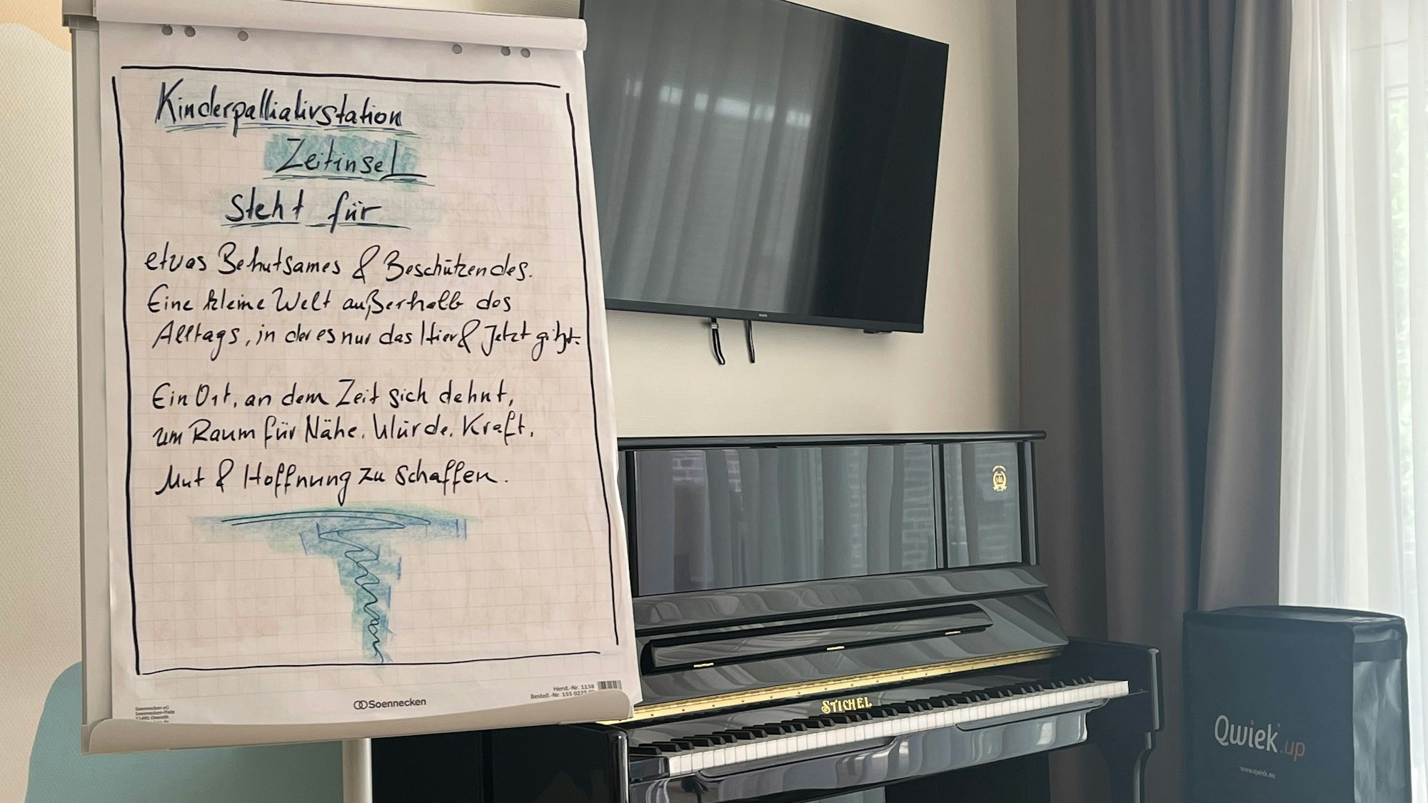 Plakat über die Zeitinsel