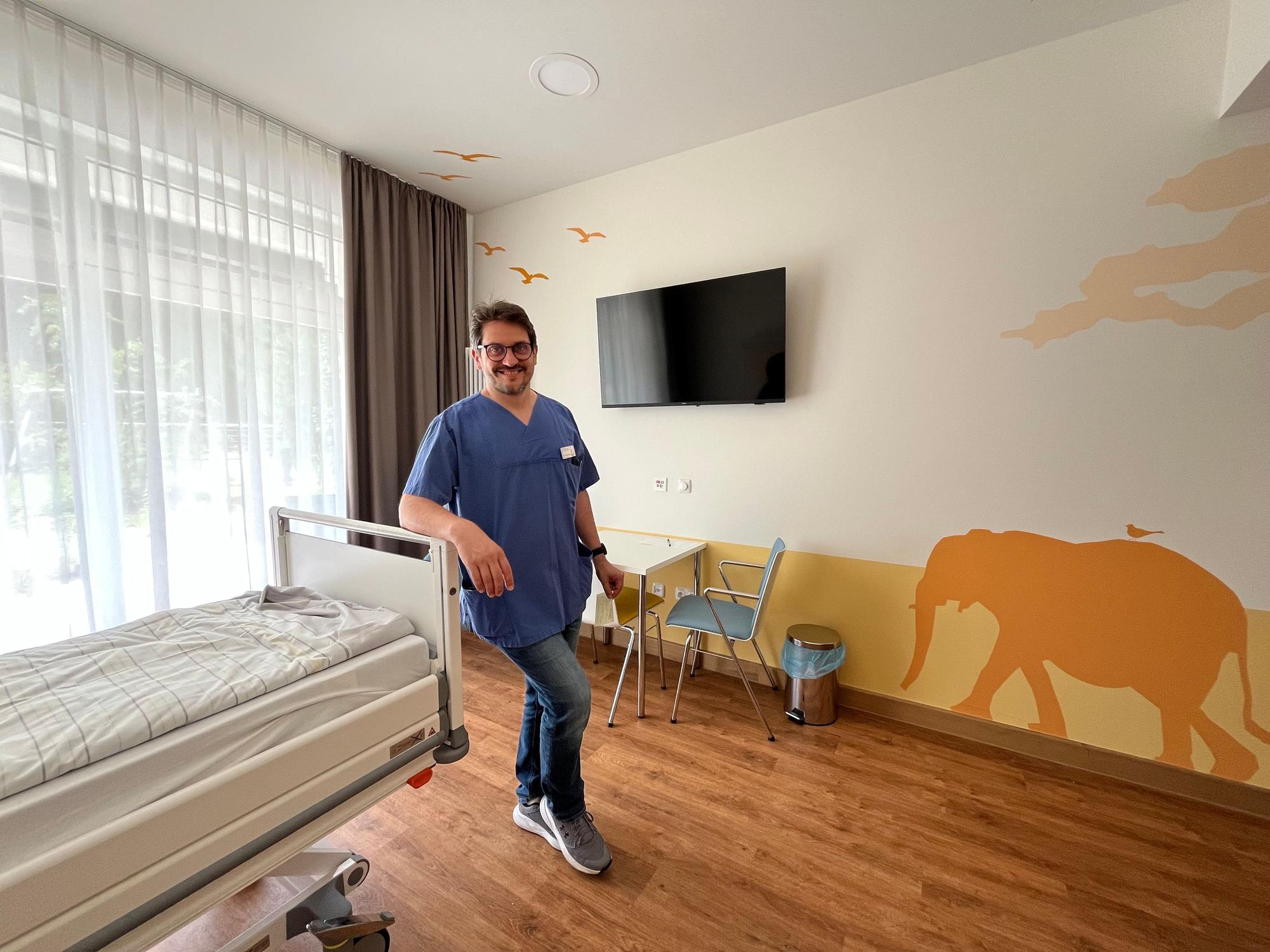 Leiter Dejan Vlajnic von der Kinderpalliativstation wird ebenfalls am 27. August mitfeiern.