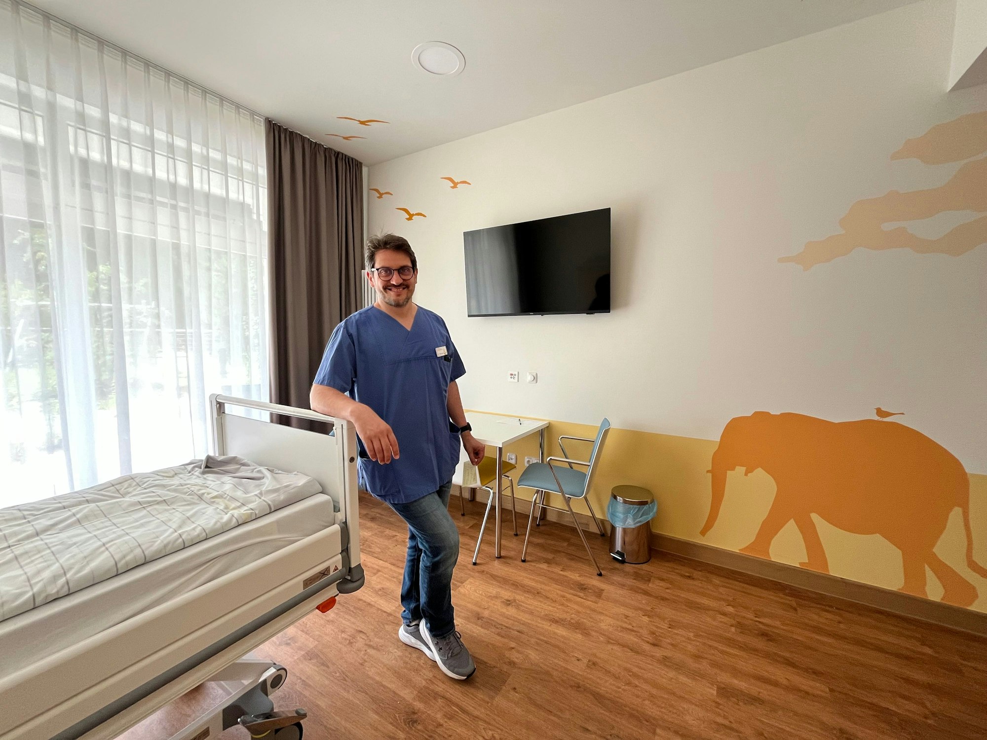 Leiter Dejan Vlajnic von der Kinderpalliativstation wird ebenfalls am 27. August mitfeiern.