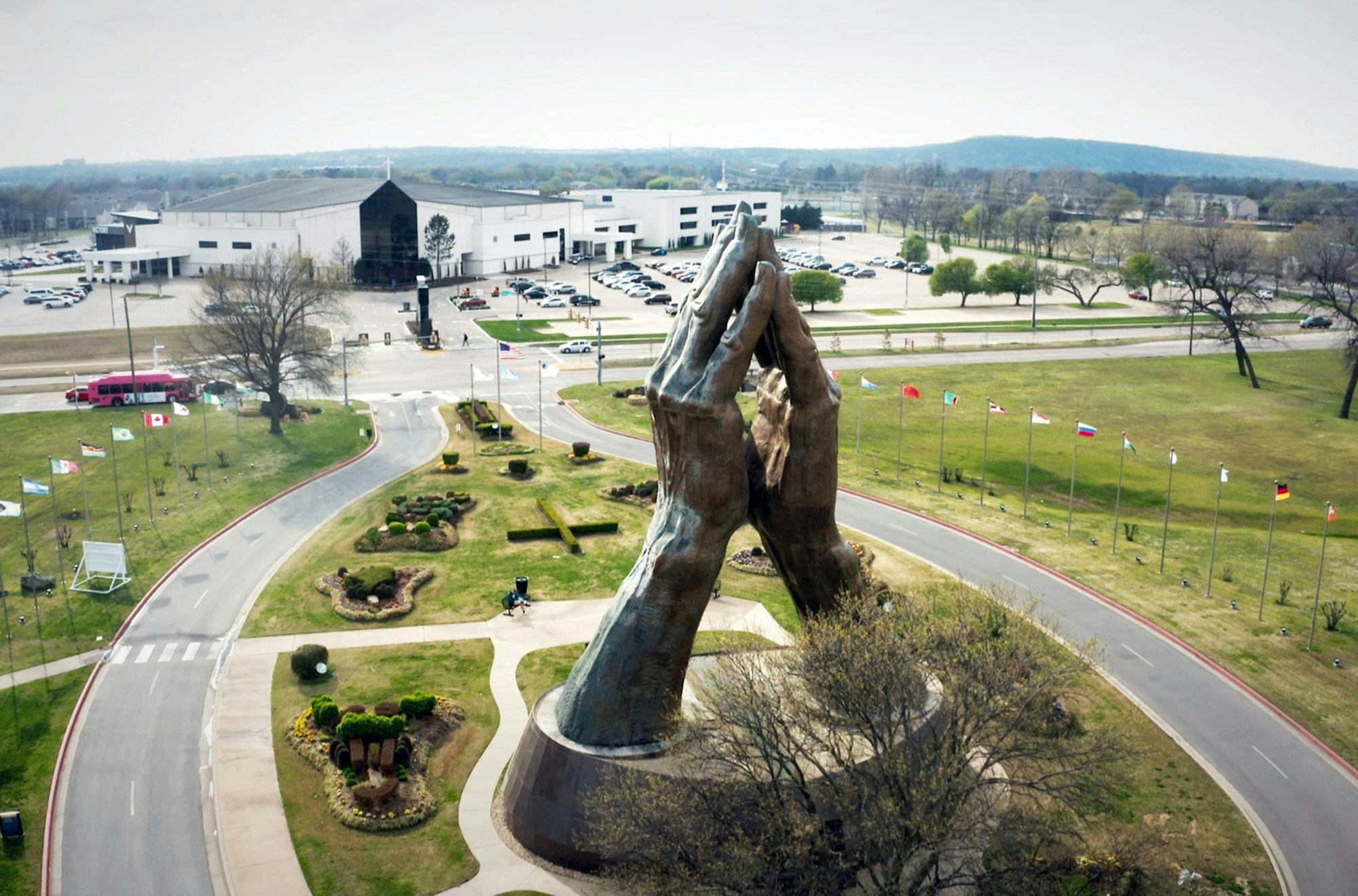 Die «Praying Hands-Statue» von Tulsa im US-Staat Oklahoma.