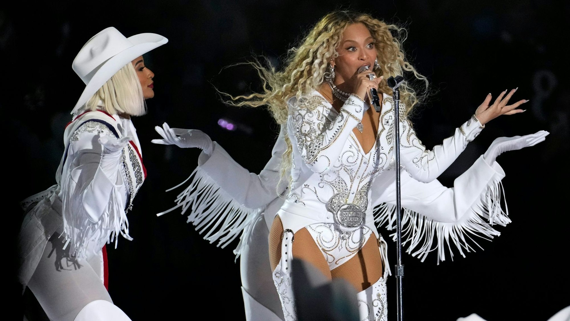 Beyoncé ist zurzeit mit ihrem Erfolgsalbum «Cowboy Carter» auf Tour. (Archivbild)