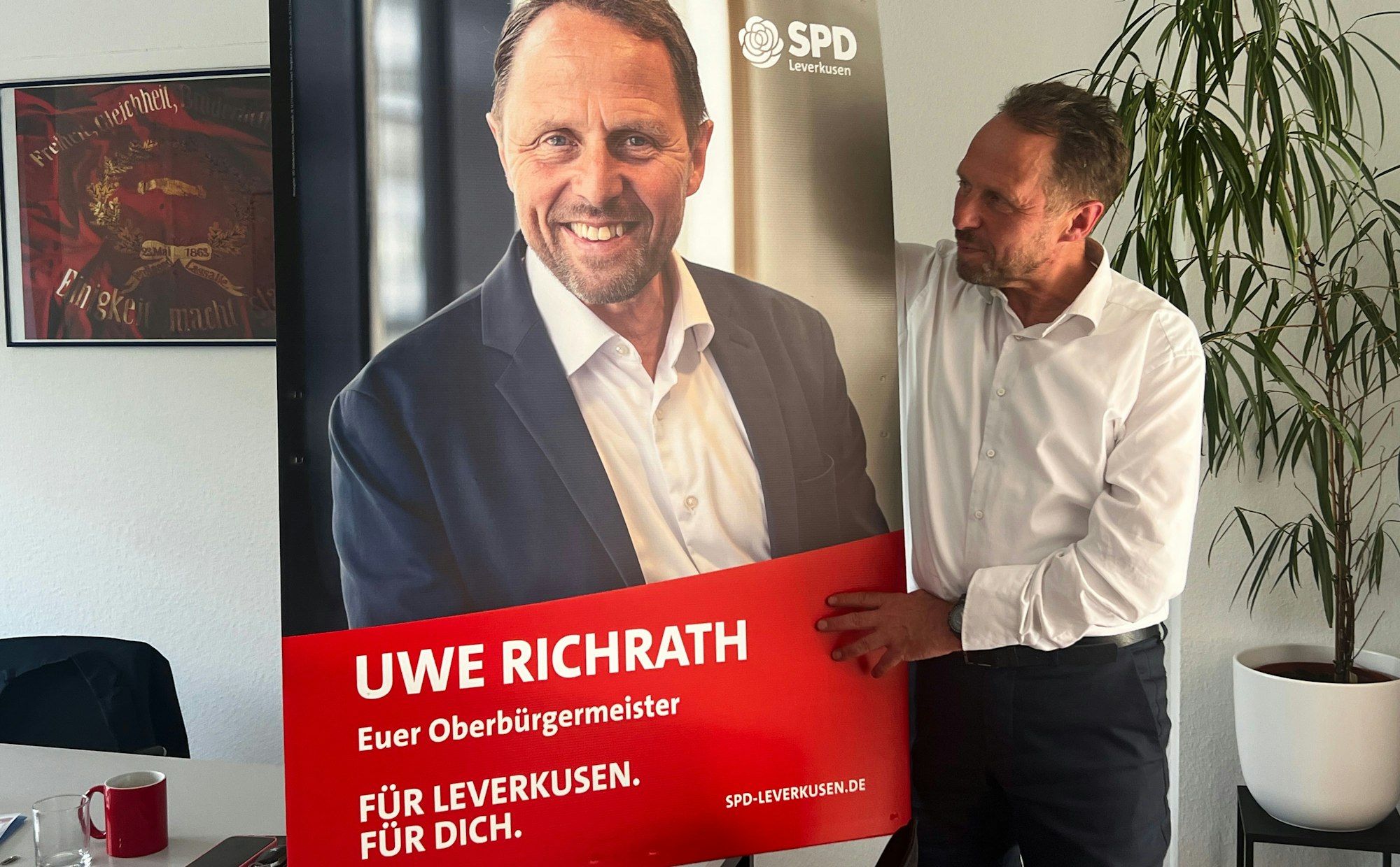 Oberbürgermeister Uwe Richrath, Vorstellung der Wahlkampfsrategie Bild: Ralf Krieger