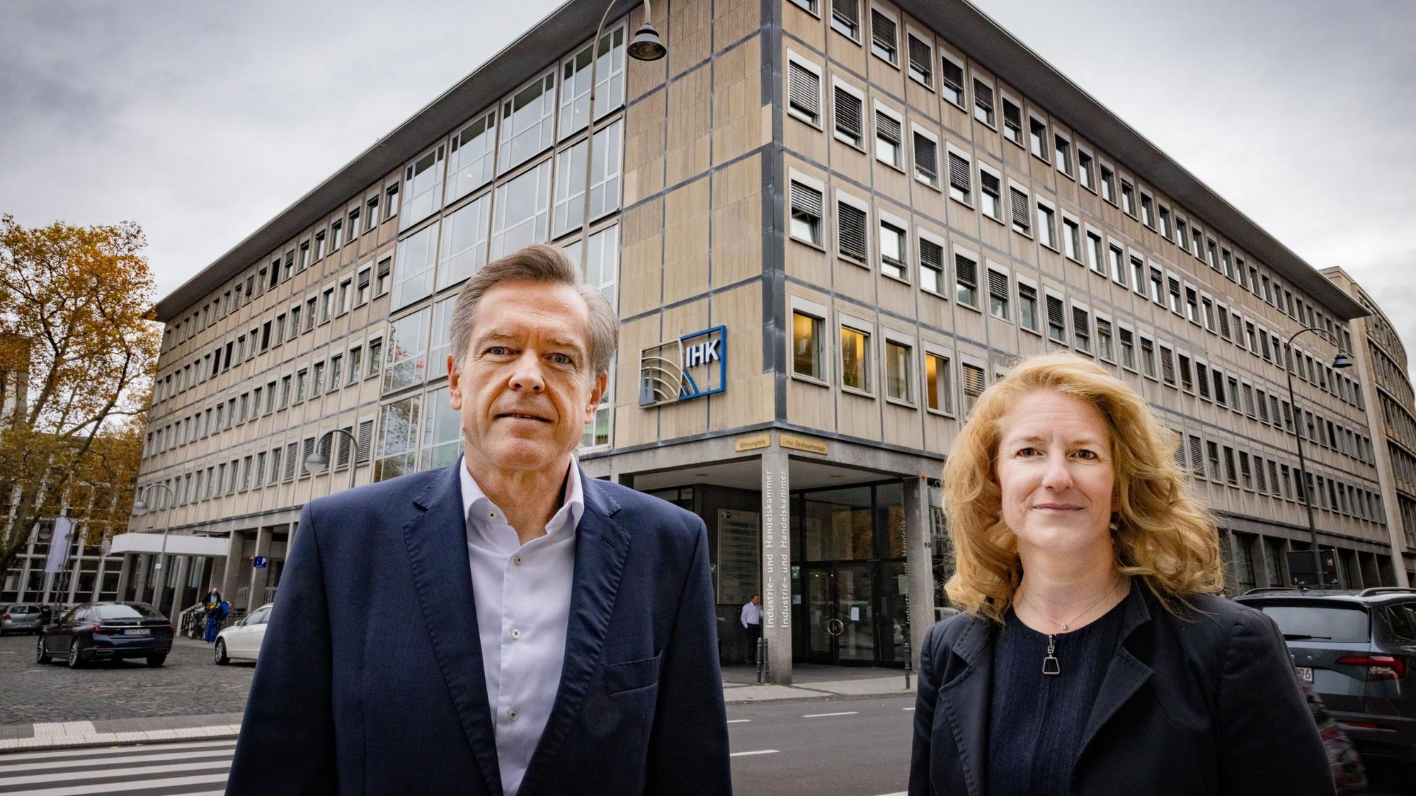 Präsidentin Dr. Nicole Grünewald und Uwe Vetterlein, Hauptgeschäftsführer
