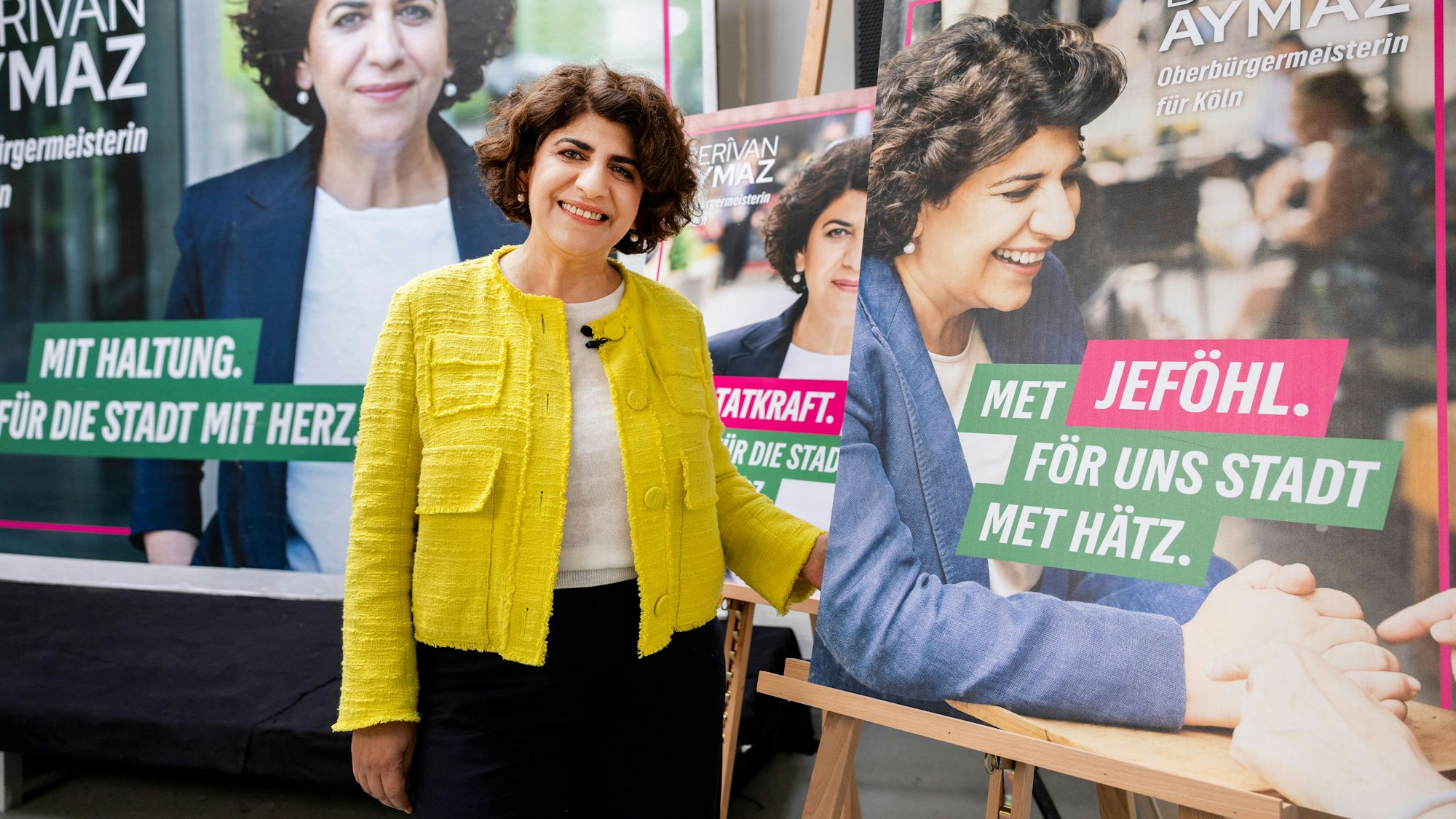 Die OB-Kandidatin der Grünen Berivan Aymaz