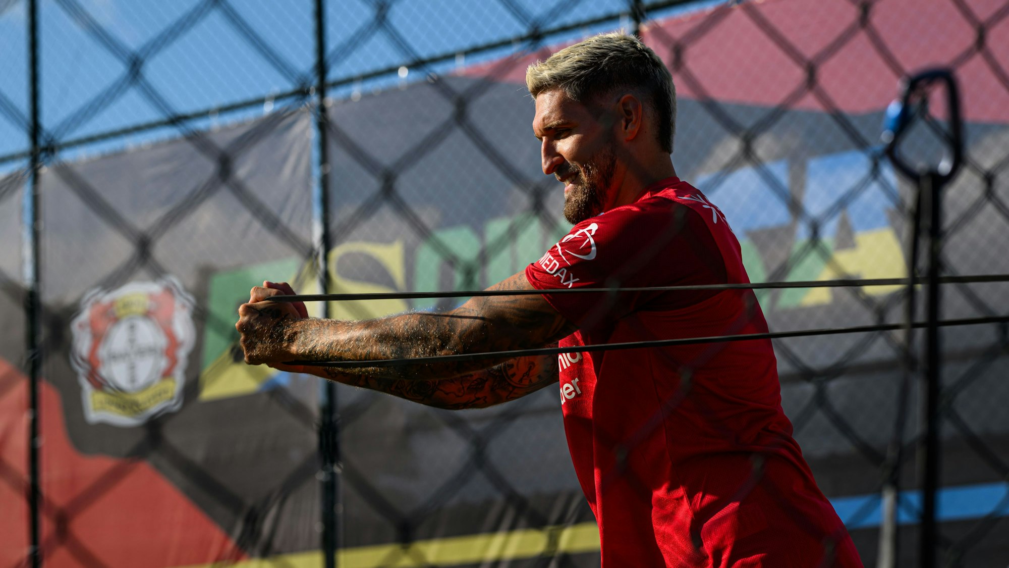 Robert Andrich im Trainingslager von Bayer 04 Leverkusen in Rio de Janeiro.