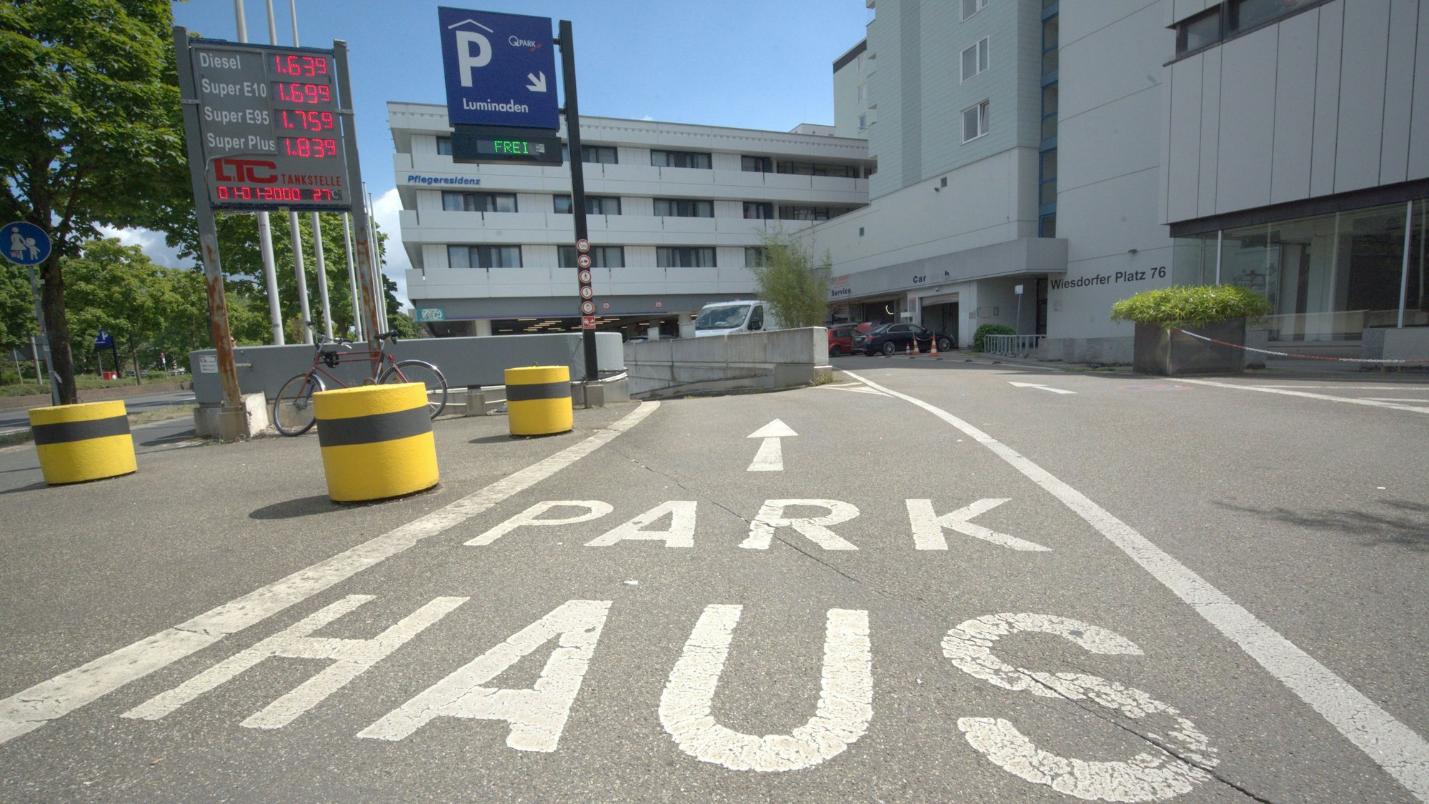 Das Parkhaus Luminaden gehört zu den dreien, für die die Stadt kostenlose Parkkarten verteilt hatte.
