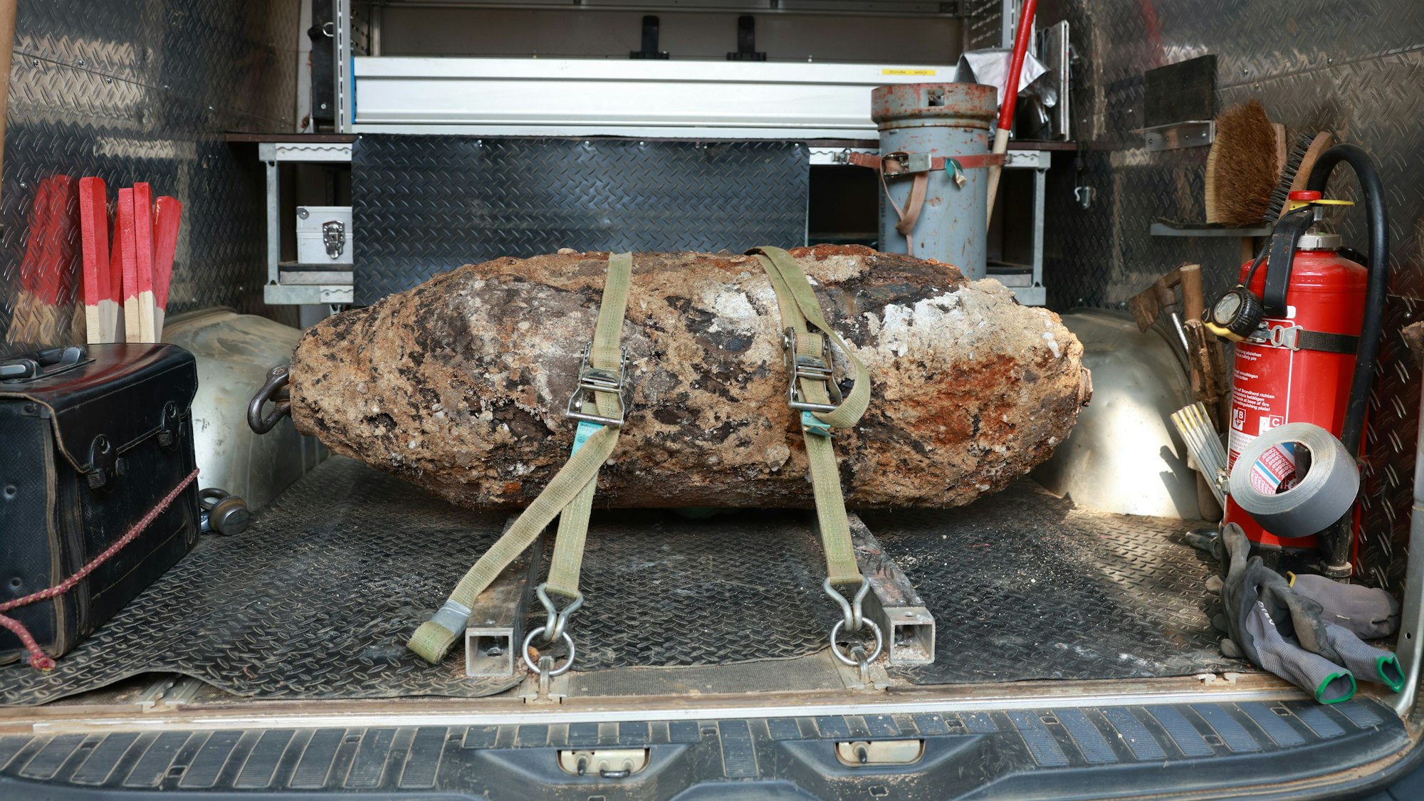 Die entschärfte Bombe.