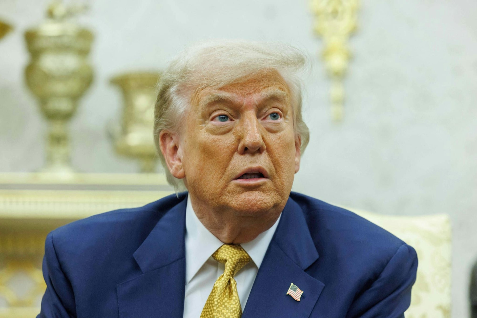 Wie tief steckt Donald Trump im Skandal um Jeffrey Epstein? Eine neue Enthüllung belastet den US-Präsidenten schwer. /Pool/ABACA