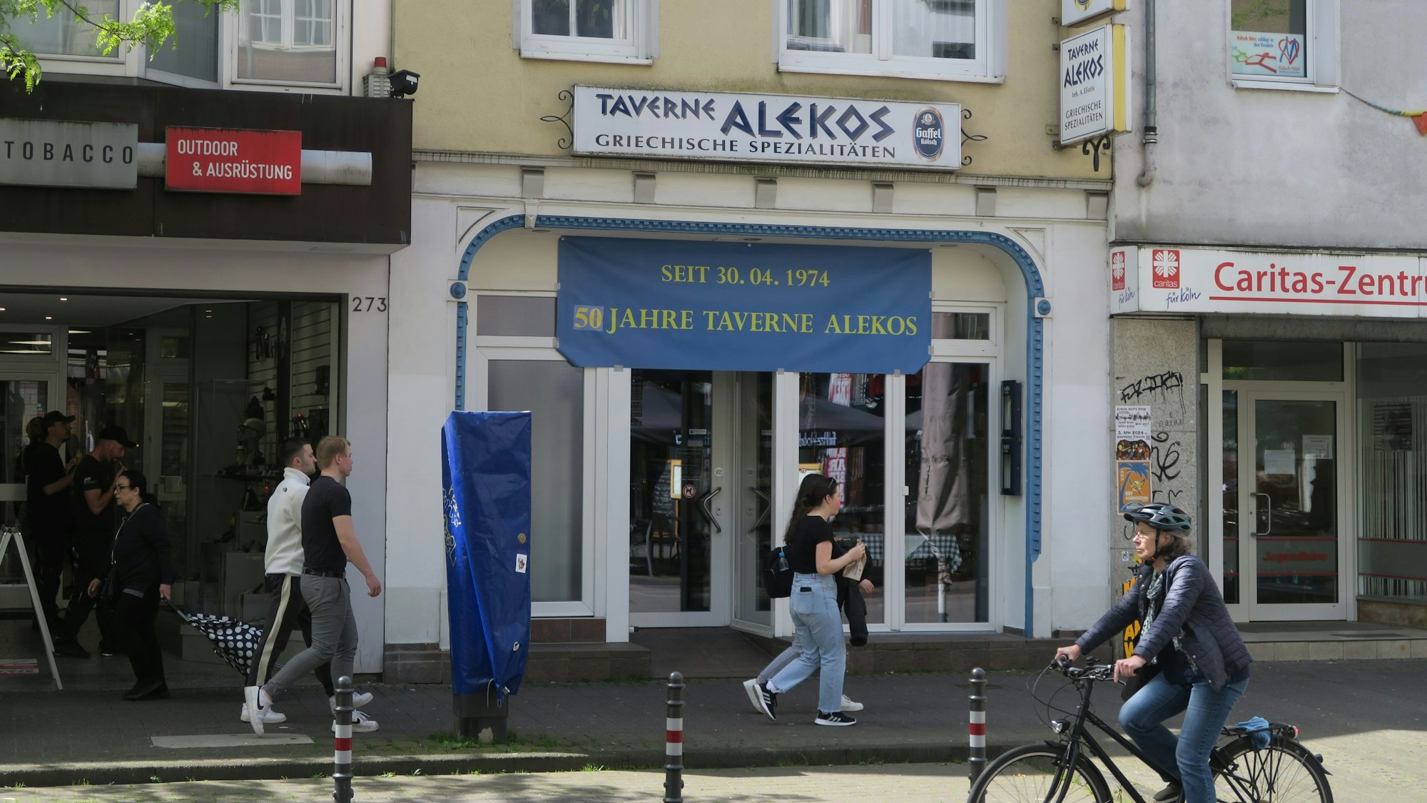 Das griechische Restaurant „Alekos“ in Köln-Ehrenfeld