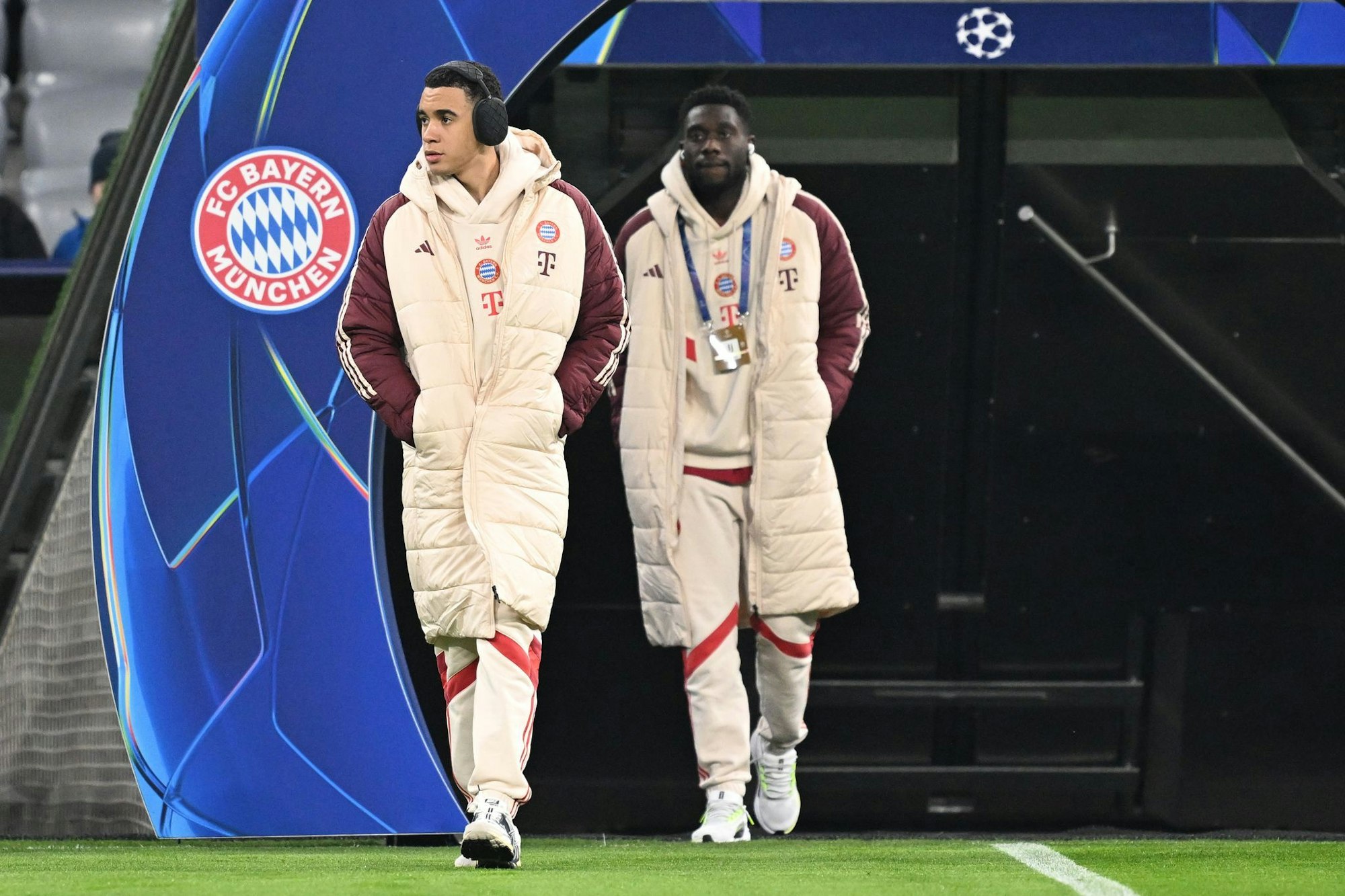 Fehlen lange verletzt: Jamal Musiala (l) und Alphonso Davies