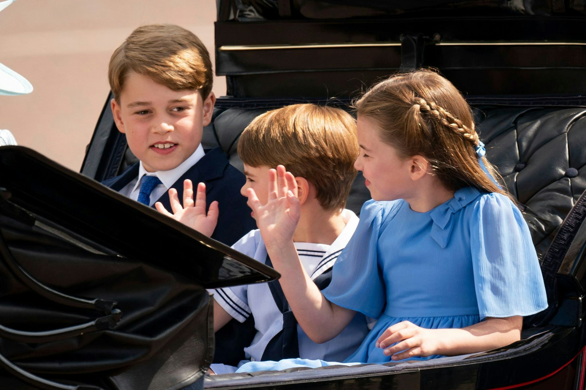 Prinz George und seine jüngeren Geschwister Prinzessin Charlotte und Prinz Louis treten gelegentlich auch öffentlich auf. (Archivbild)