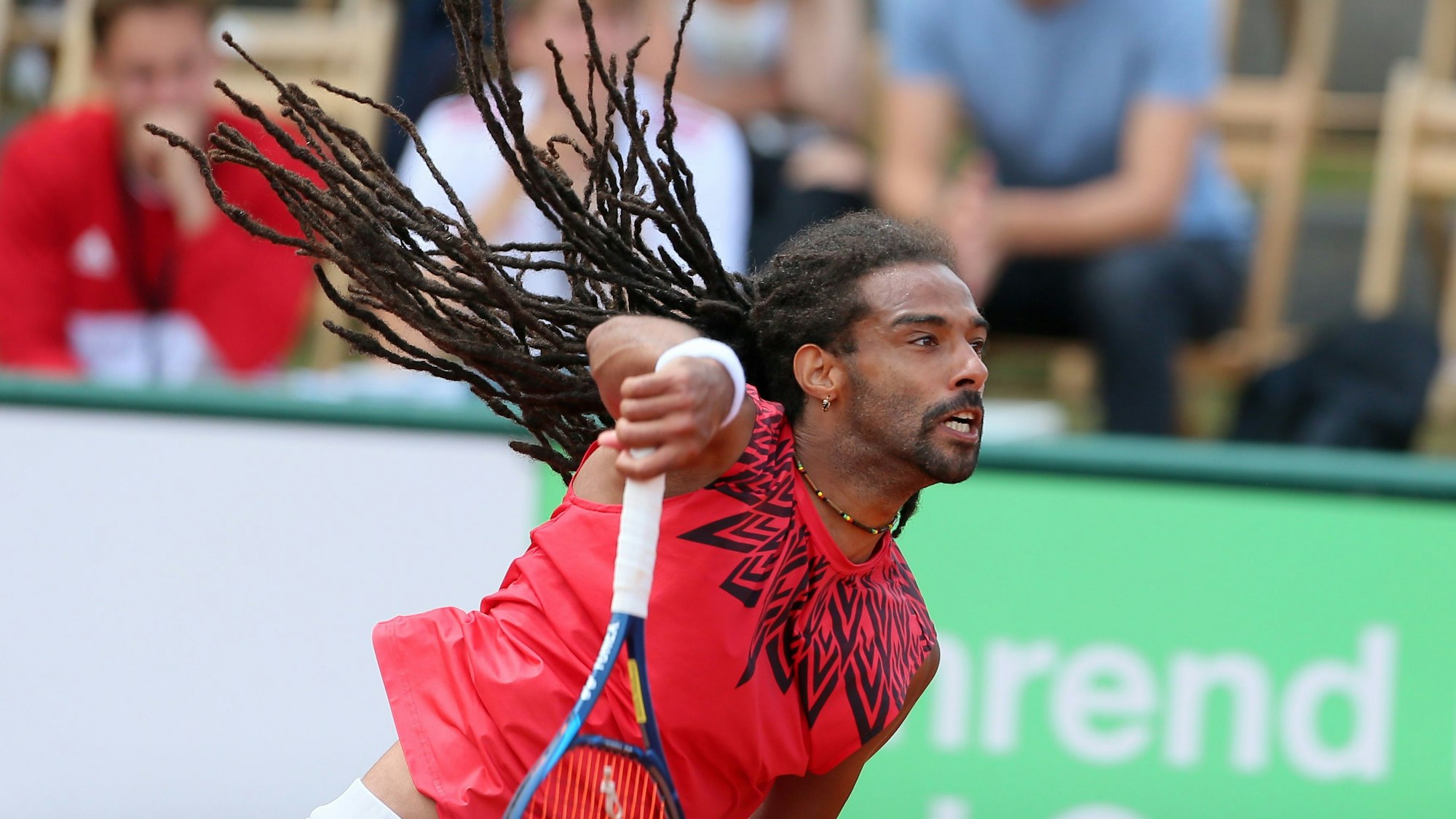 KTHC Stadion Rot-Weiss Köln vs. TC Großhesselohe, 1. Tennis Bundesliga Herren, Dustin Brown (RW), 09.07.2021, Bild: Herbert Bucco