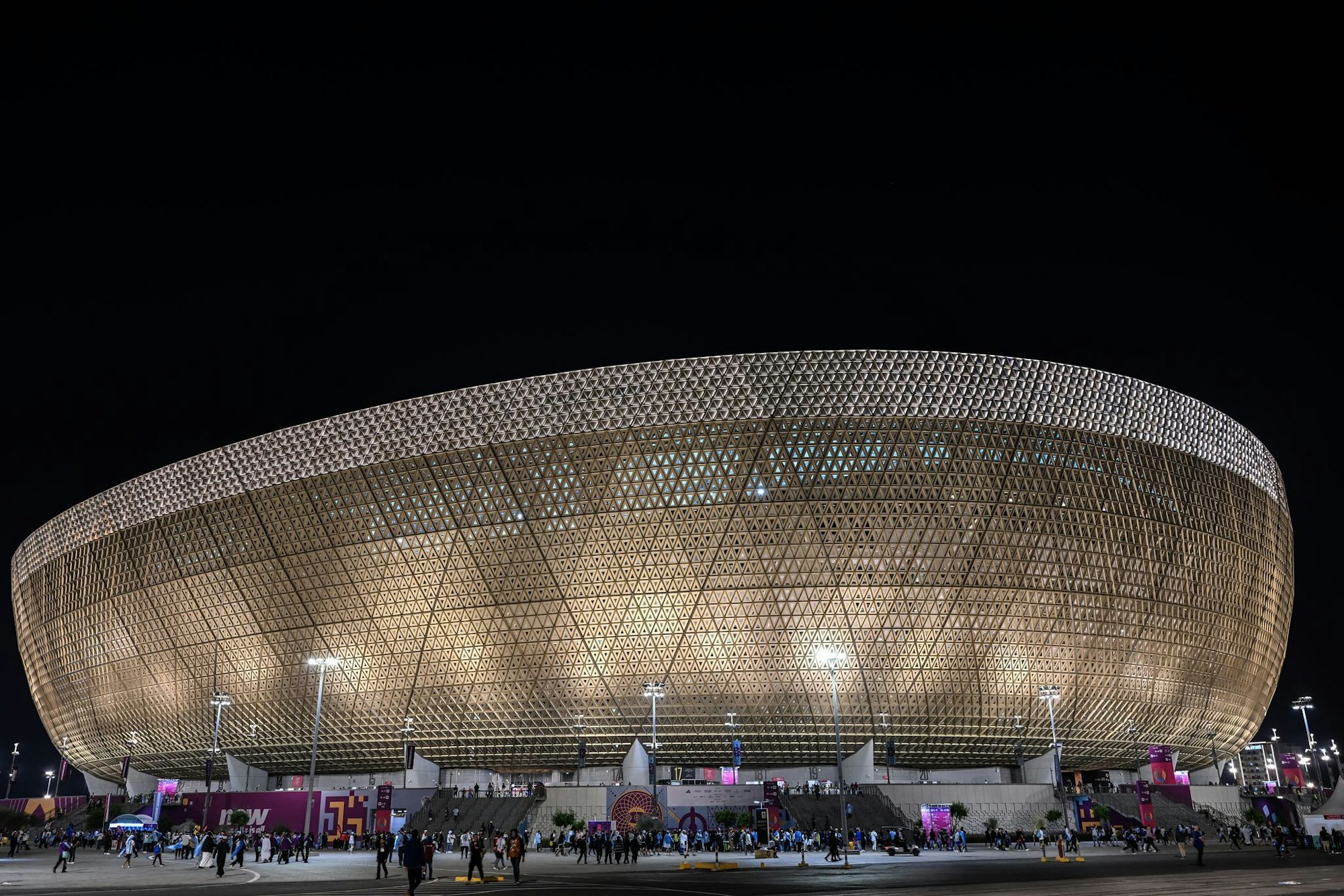 Im Lusail Stadion fand 2022 das Endspiel der Fußball-WM statt.