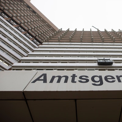 Der Eingang zum Amtsgericht auf dem Gelände des Justizzentrums Köln Luxemburger Straße