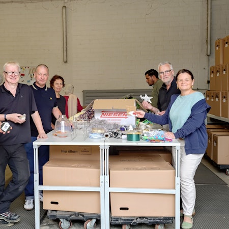 Das Team der Tafel der Dinge und vom Naturgut Ophoven.