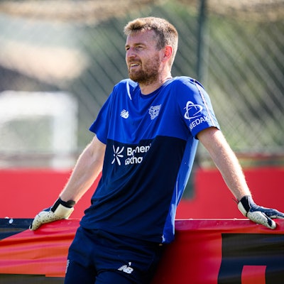 Lukas Hradecky von Bayer 04 Leverkusen im Trainingslager in Rio de Janeiro.