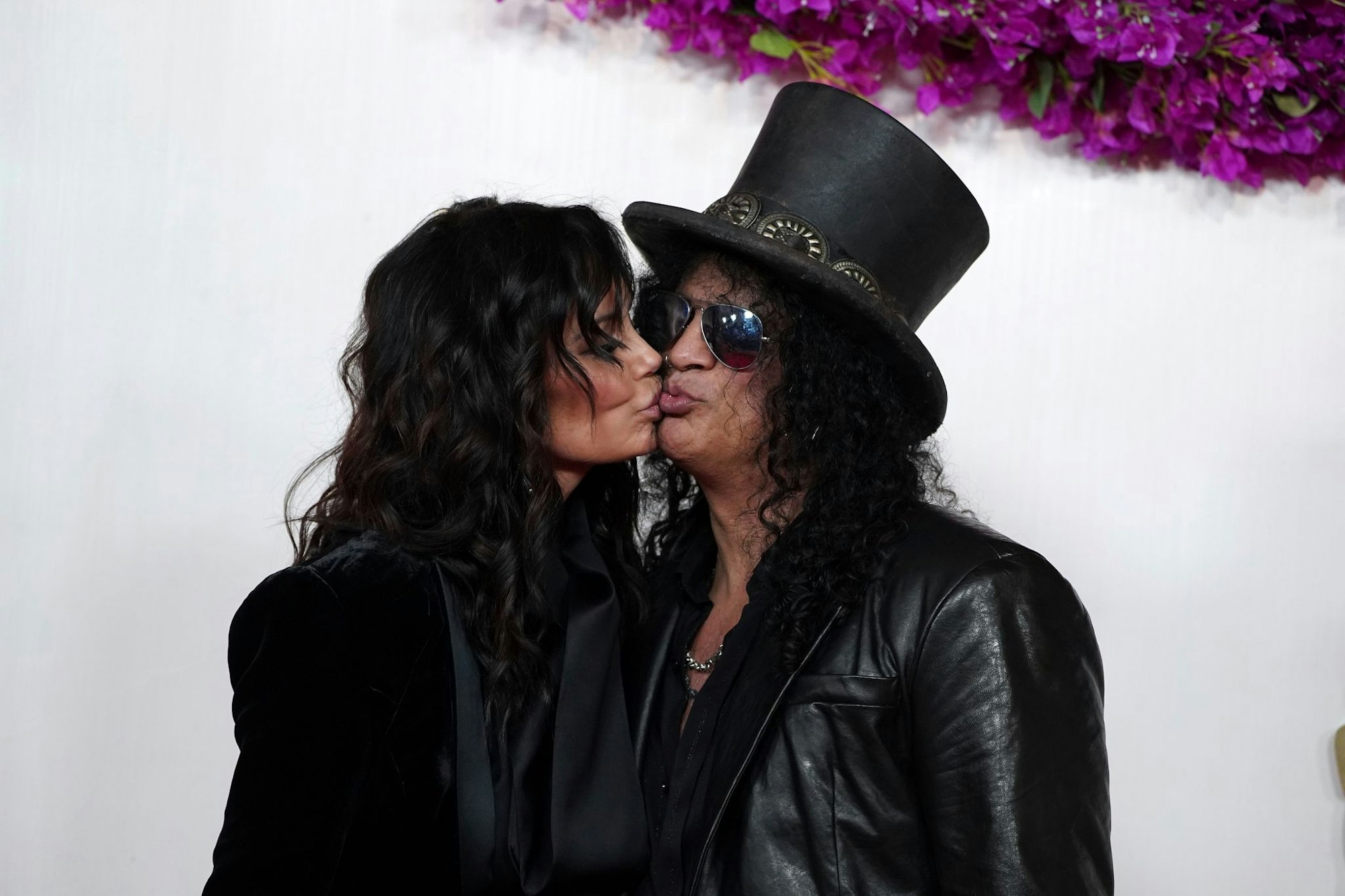 Mit seiner Lebensgefährtin Meegan Hodges war Slash schon Ende der 80er Jahre für kurze Zeit liiert. (Archivfoto)