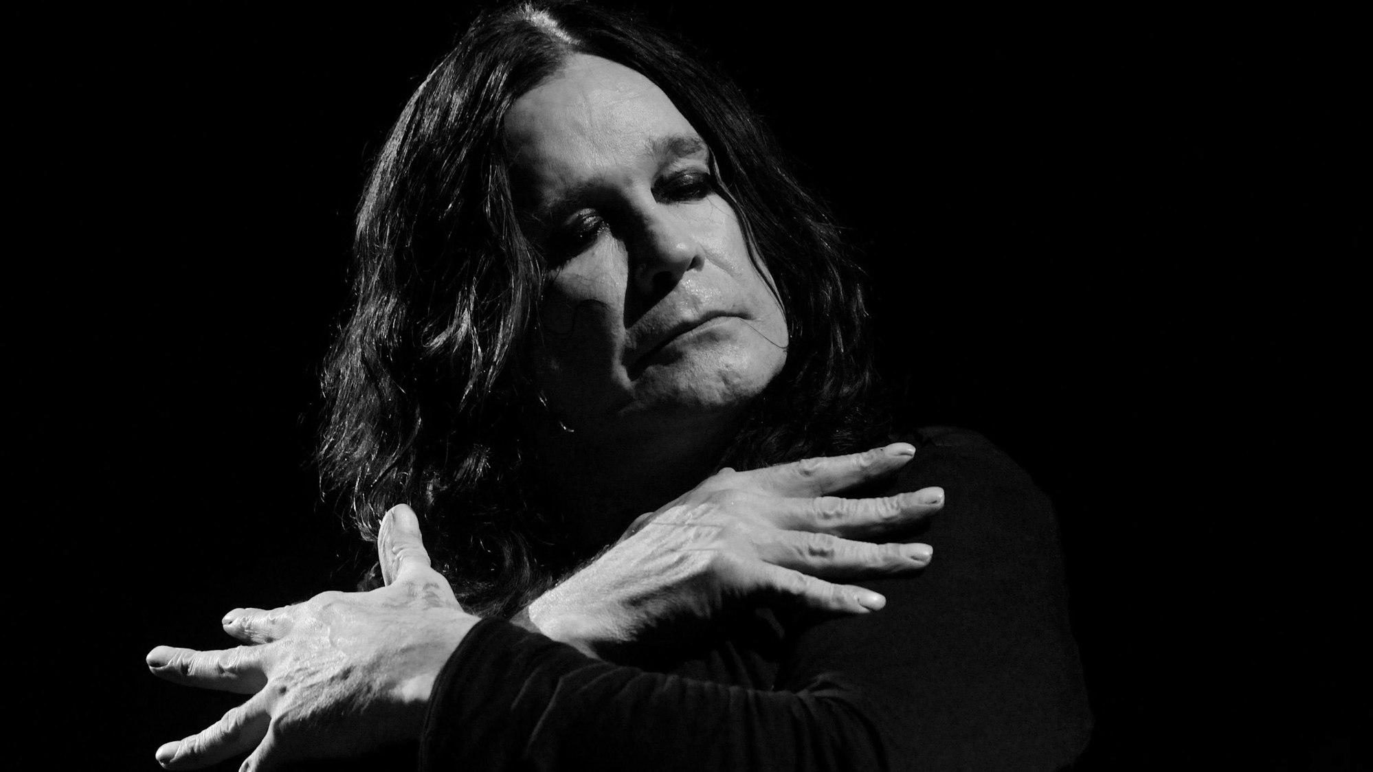 Rocklegende Ozzy Osbourne bei einem Auftritt auf dem Ruisrock-Rockfestival im finnischen Turku.