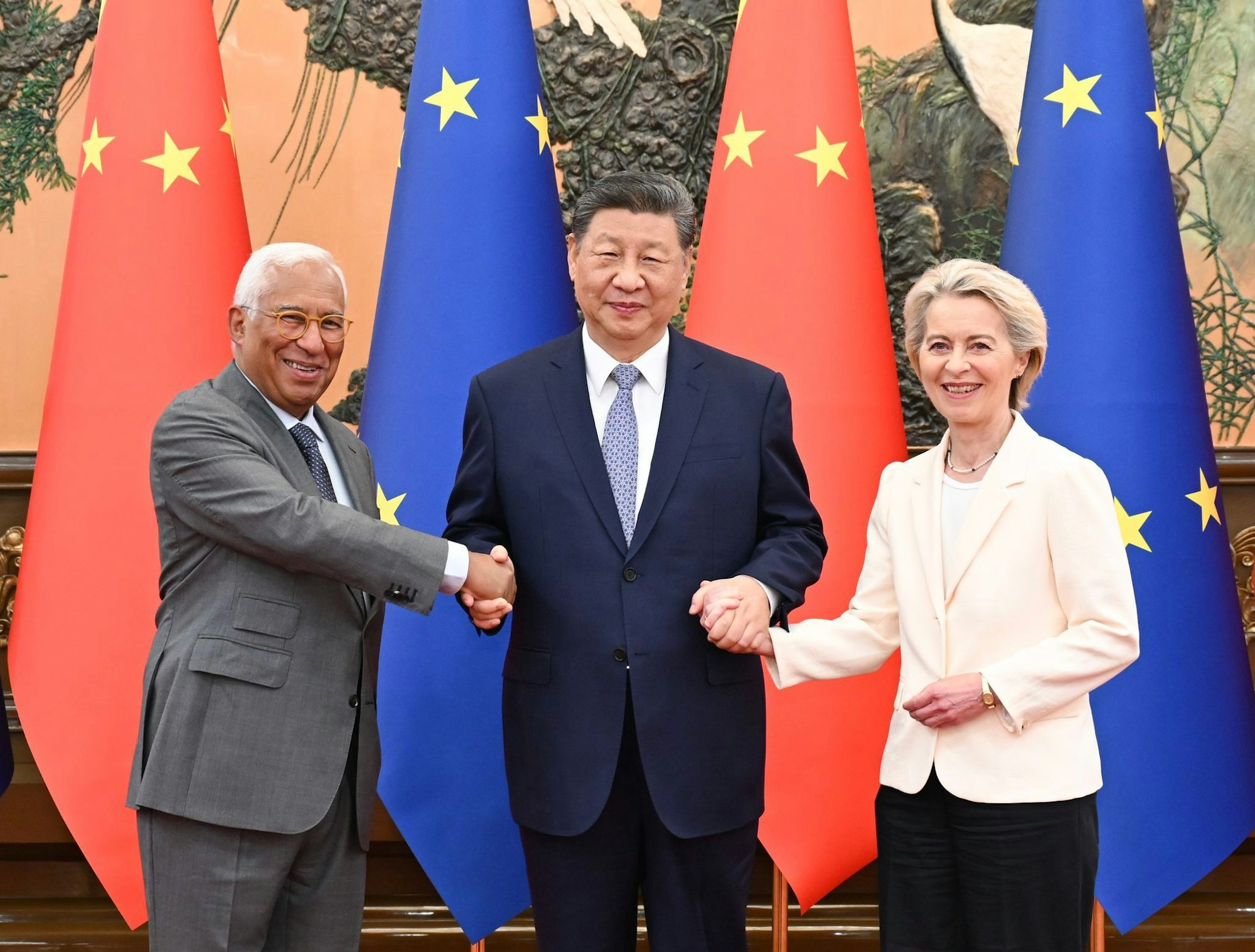Bei den Gesprächen mit China war Handel ein wichtiges Thema.