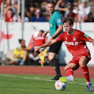 Jakub Kaminski beim Testspiel des 1. FC Köln gegen den SC Fortuna Köln