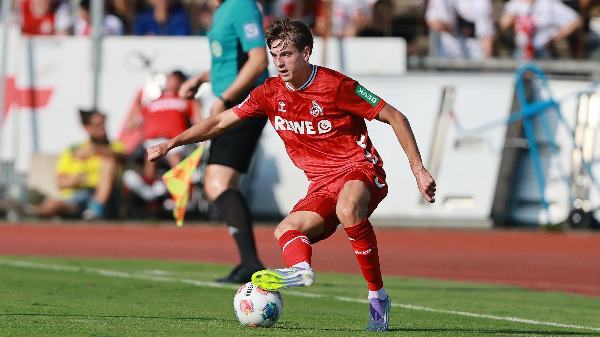 Jakub Kaminski beim Testspiel des 1. FC Köln gegen den SC Fortuna Köln
