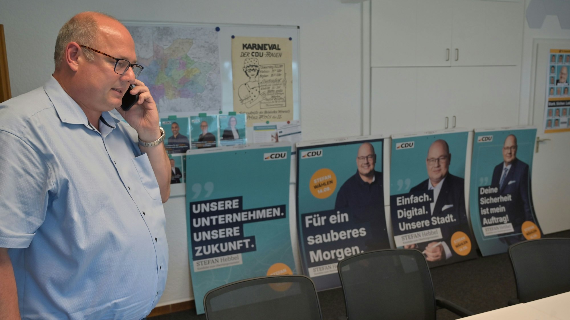 Stefan Hebbel läutet die heiße Phase des Wahlkampfs ein.