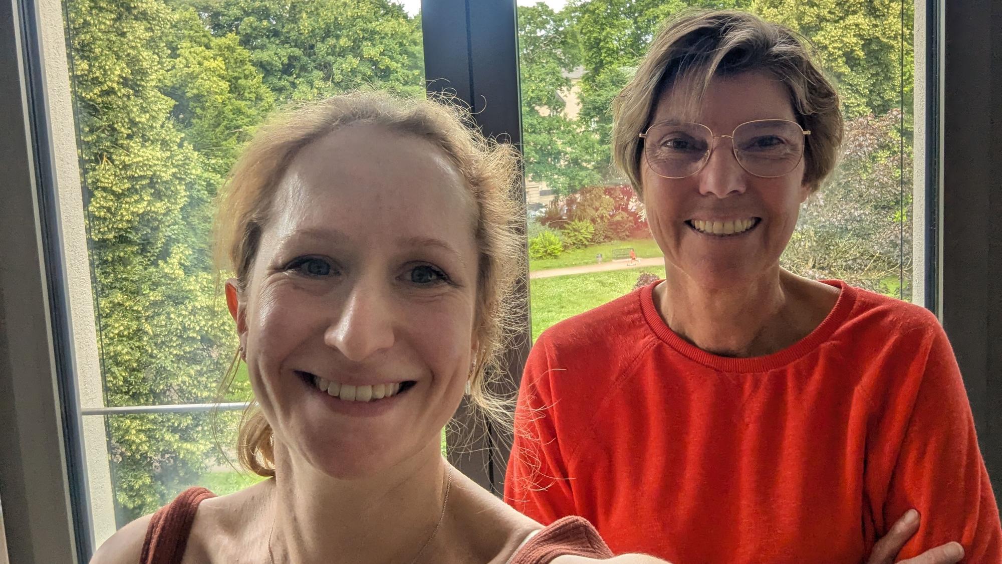 Laura Schmidl und Bettina Böttinger