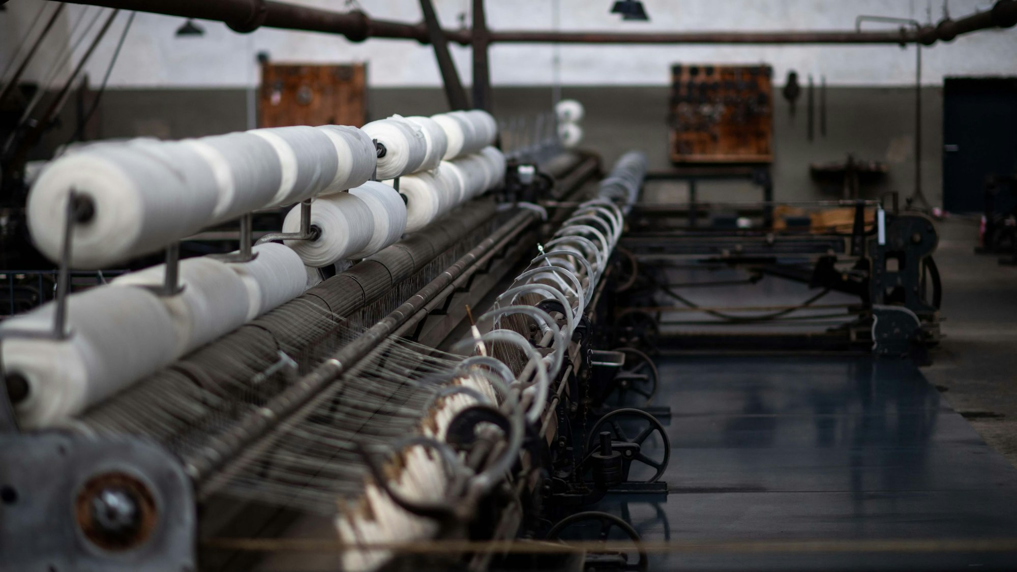 Im LRV-Industriemuseum in Euskirchen-Kuchenheim ist eine Produktionsstätte der Tuchindustrie zu sehen.