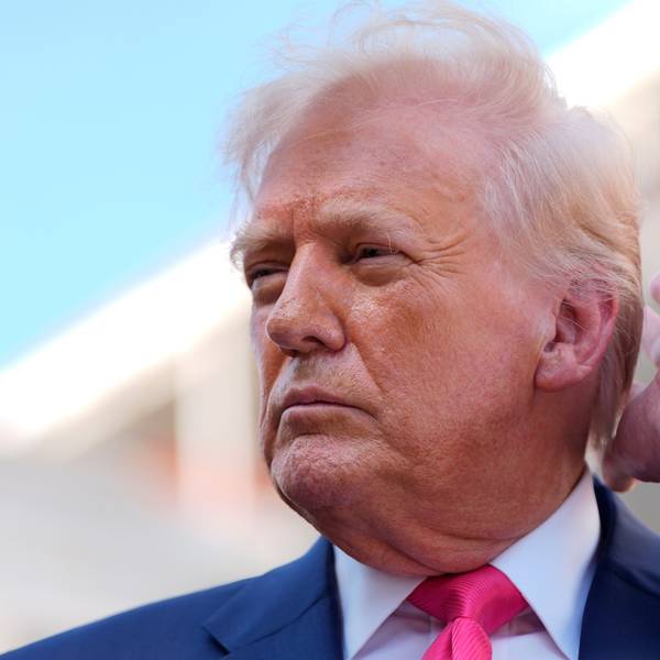 US-Präsident Donald Trump bei einem Besuch der Federal Reserve in Washington.