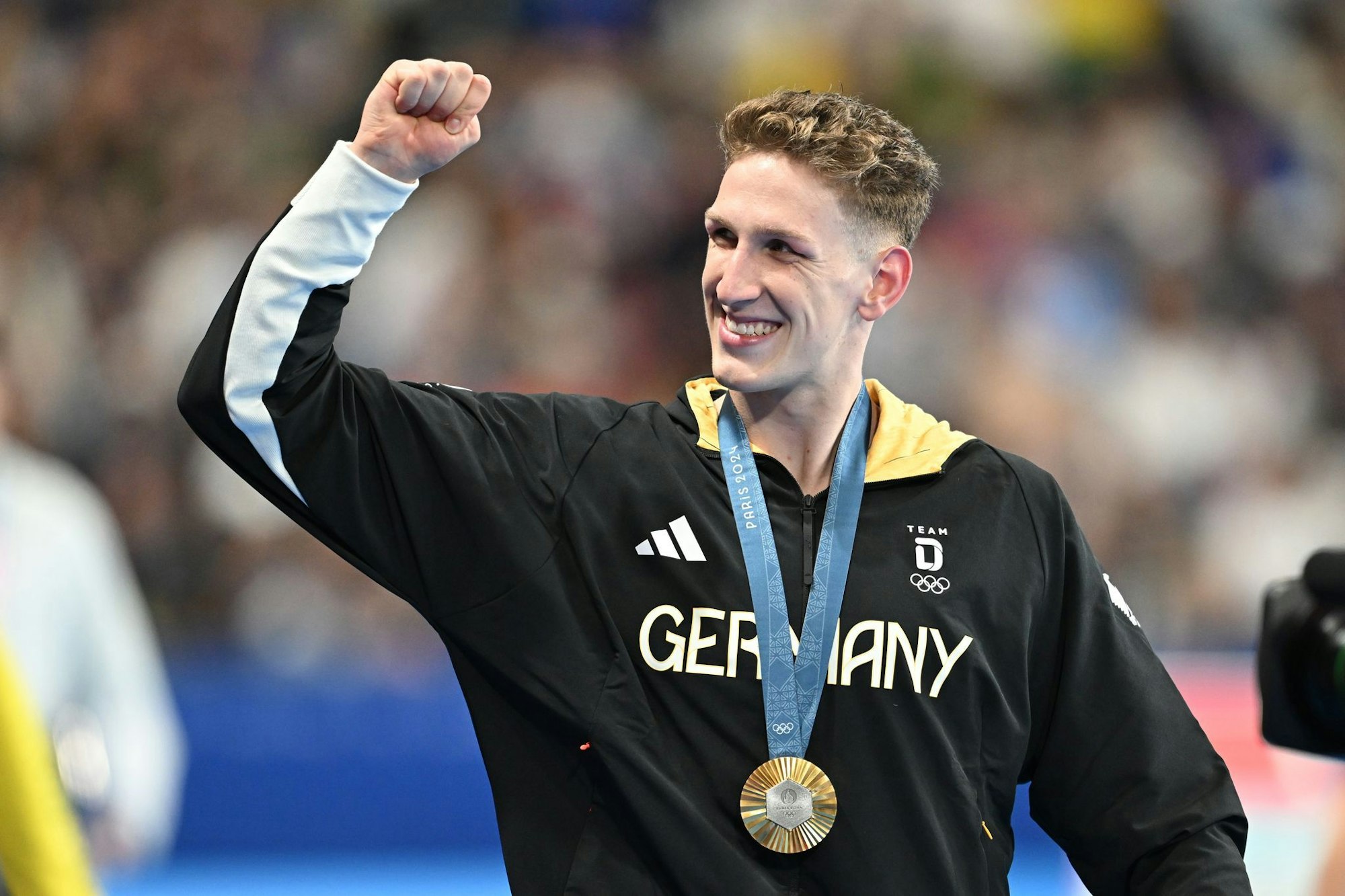 Der bisher größte Erfolg von Lukas Märtens ist der Olympiasieg in Paris.