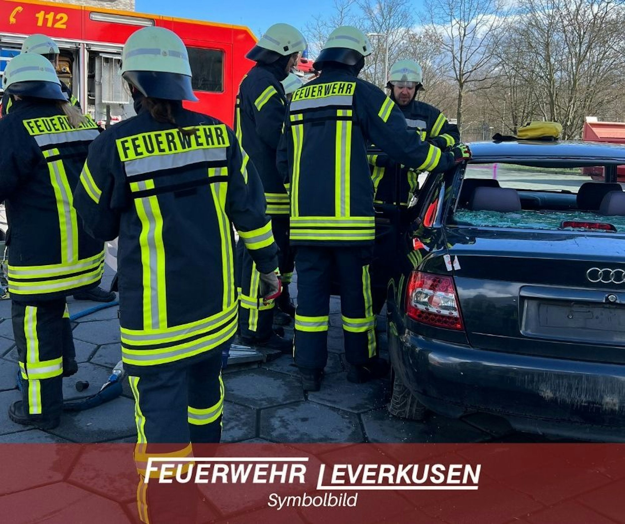 Die Unfallstelle auf der Autobahn A3 bei Leverkusen.