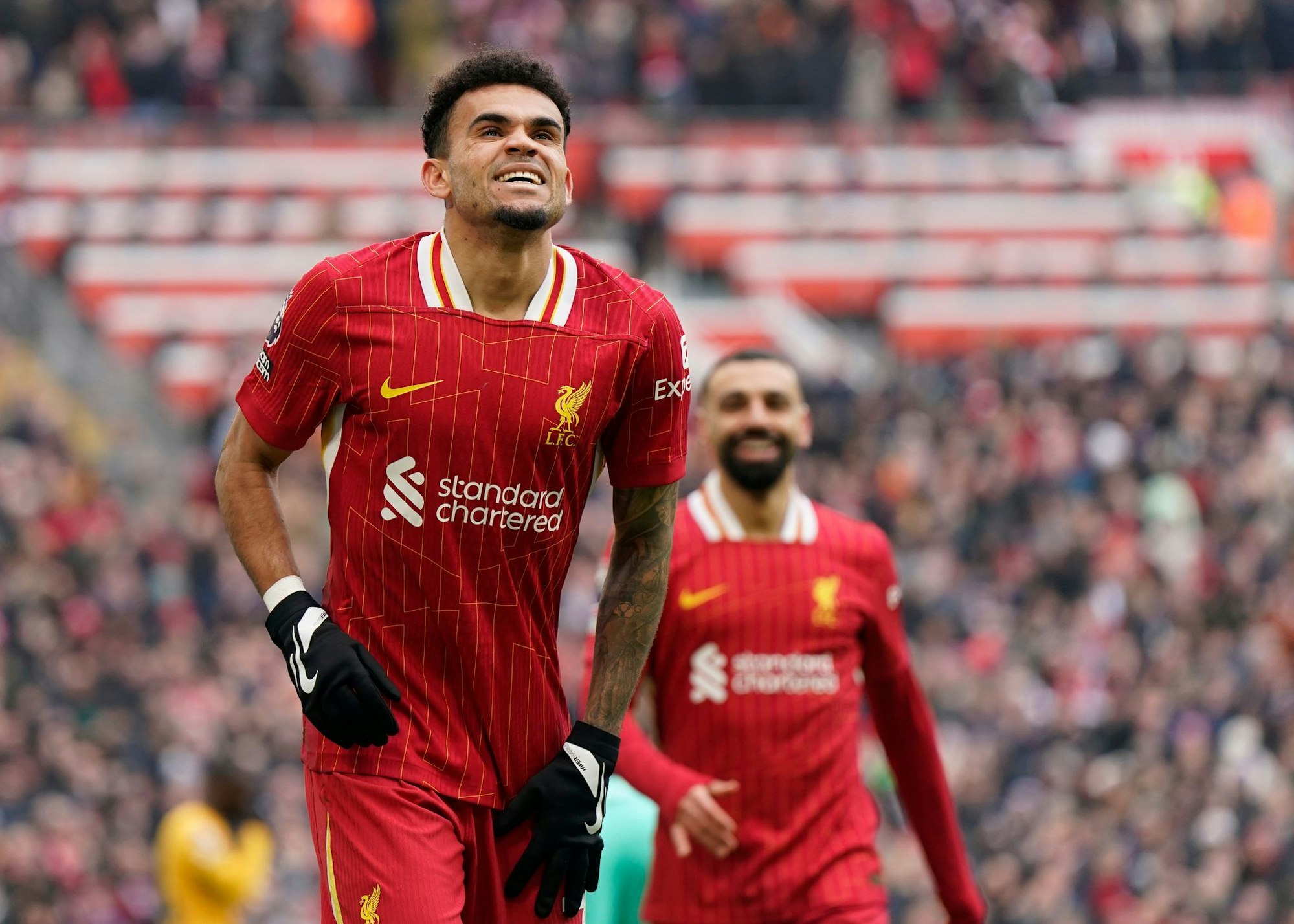 Ohne den Bayern-Wunschspieler Luis Díaz trat der FC Liverpool im Testspiel gegen den AC Mailand an. (Archivbild)