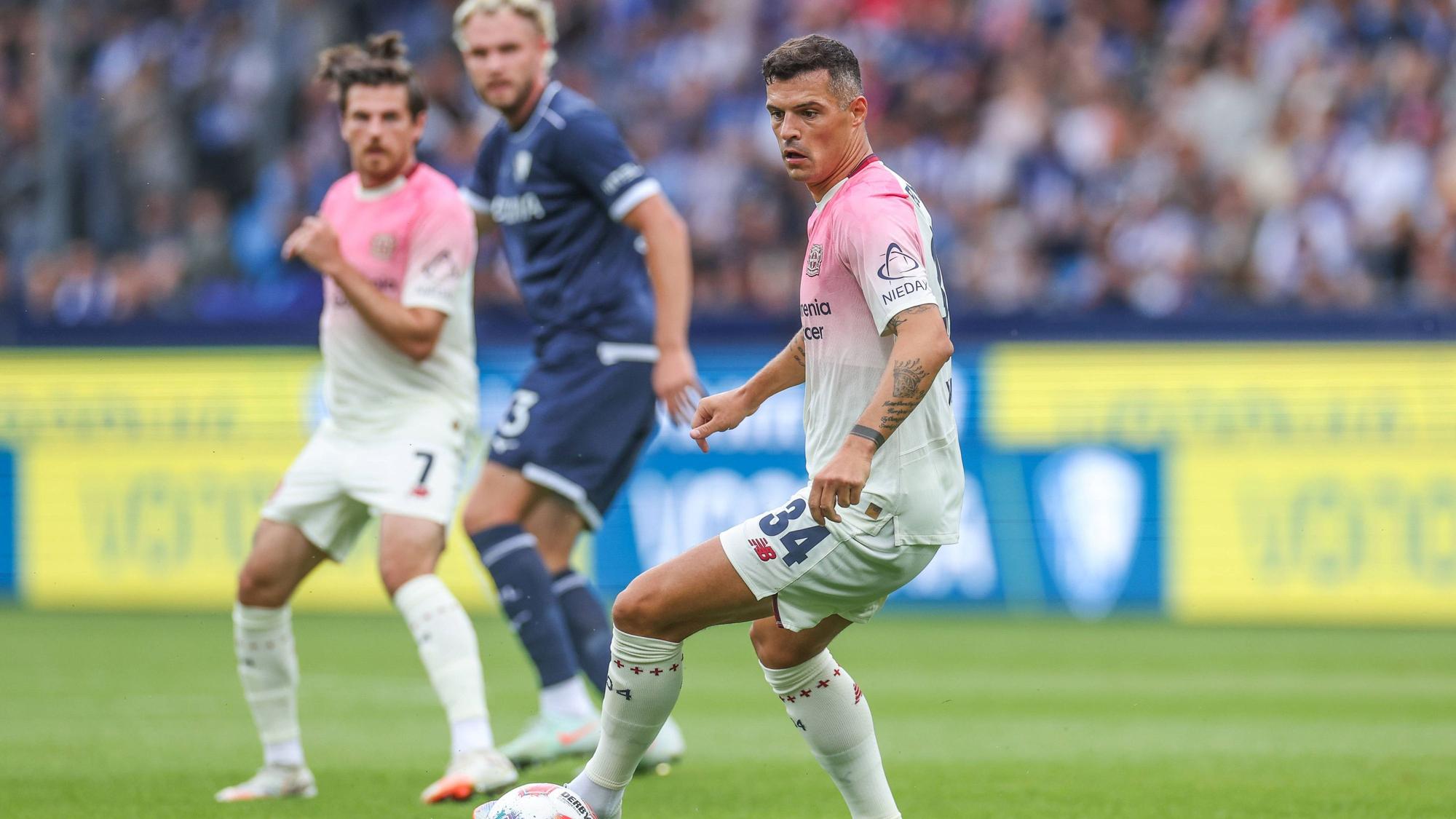 Das letzte Mal für Bayer 04? Granit Xhaka im Testspiel am Sonntag beim VfL Bochum