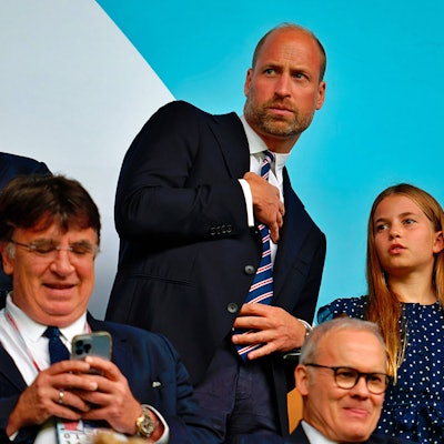 Prinz William und Prinzessin Charlotte während des EM‑Finales England gegen Spanien im St. Jakob‑Park in Basel.
