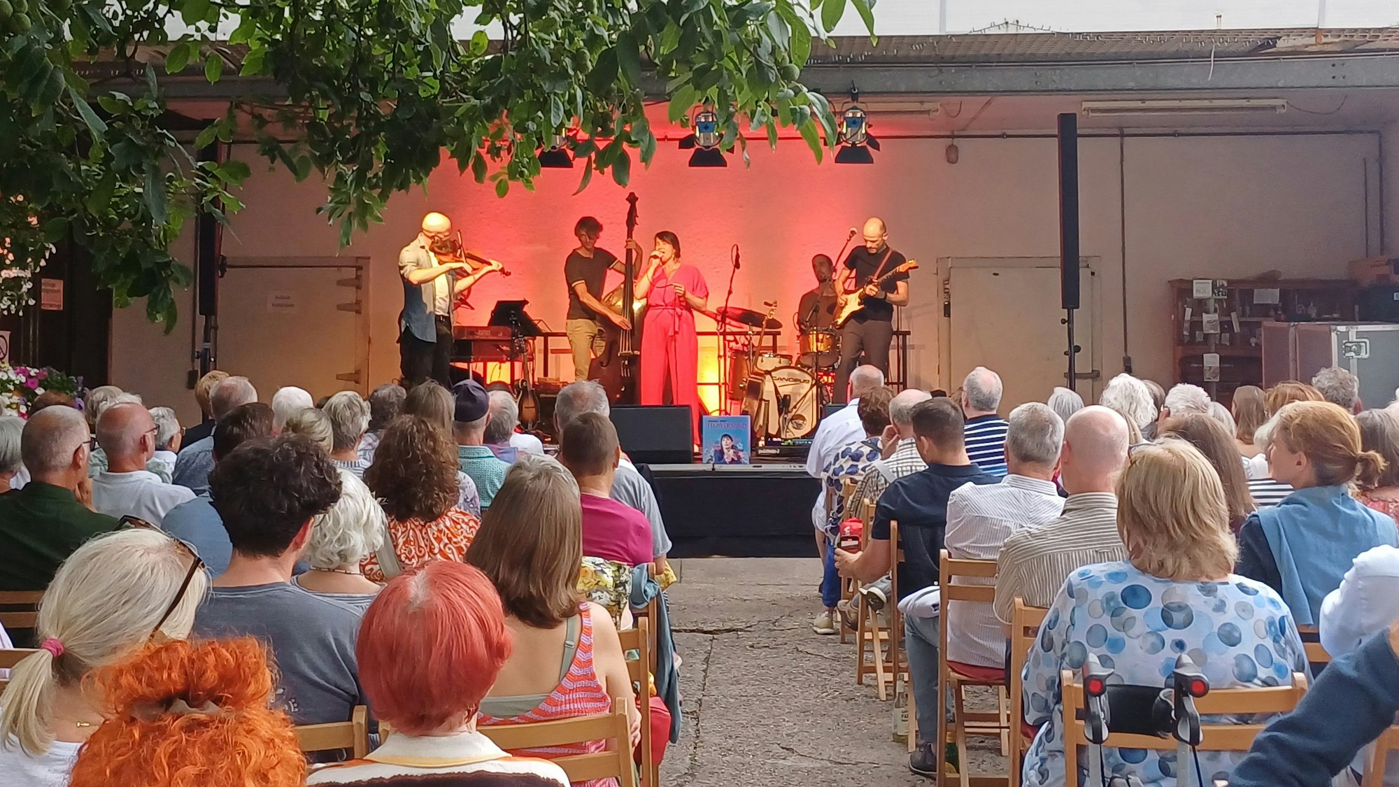 Hannah Köpf und ihre Band traten im Rahmen der Reihe „Kultur auf dem Hof“ auf.