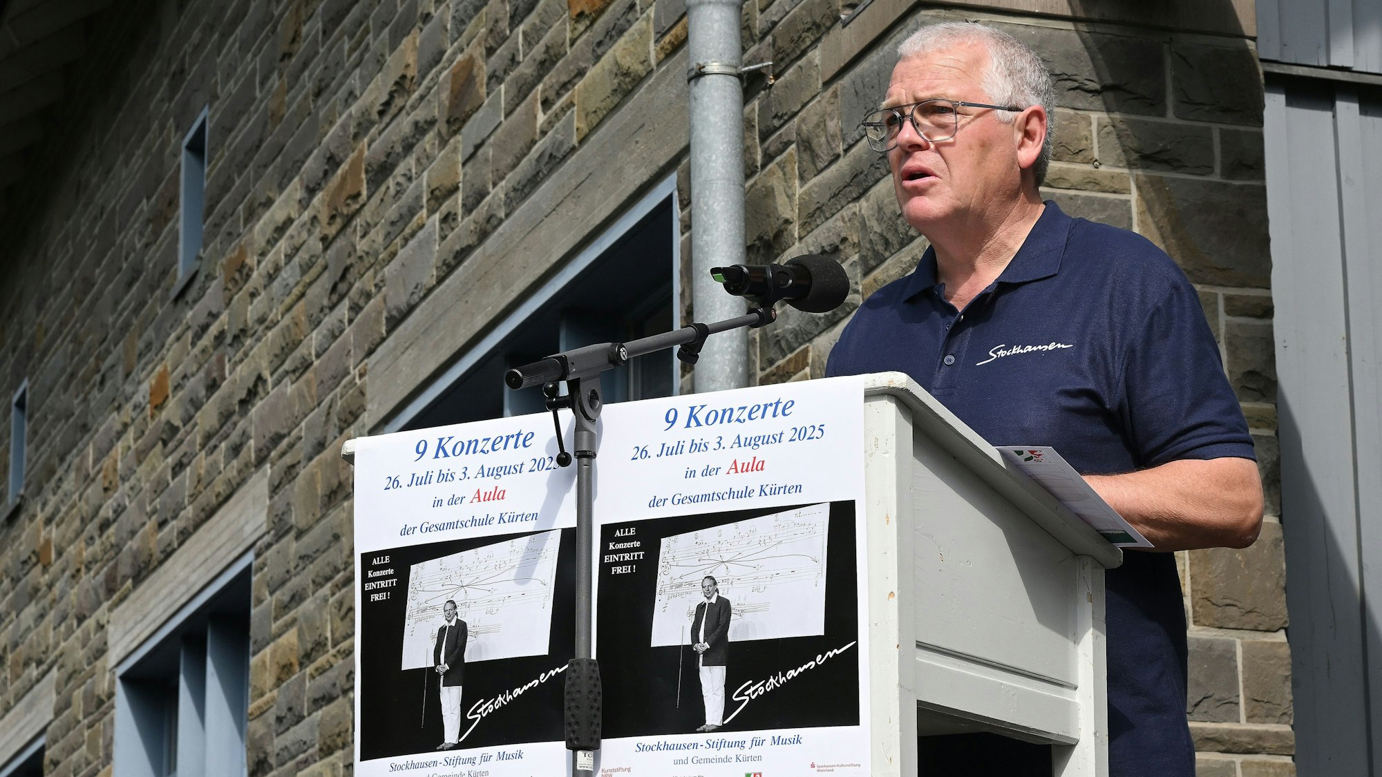Feierliche Eröffnung Stockhausen-Kurse. Bürgermeister Willi Heider